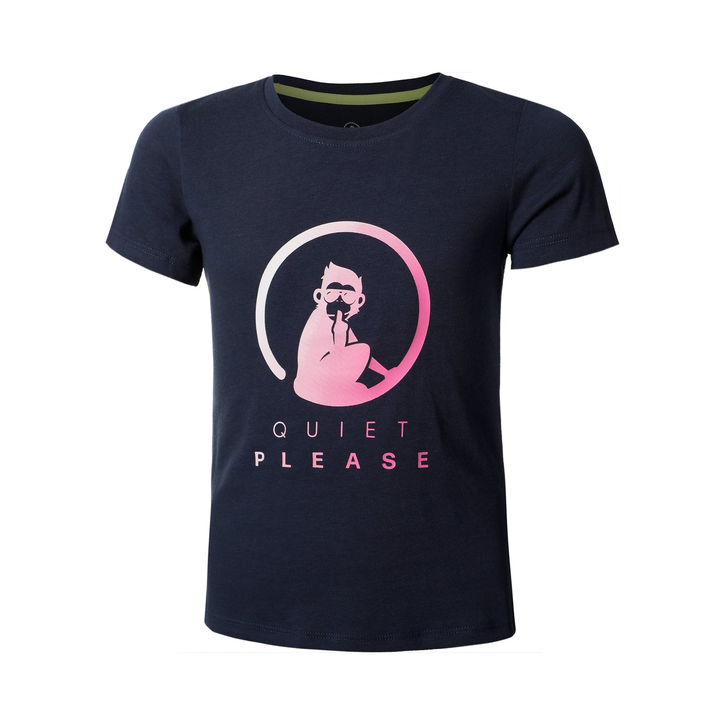 Quiet Please Logo T-shirt Meisjes-Donkerblauw