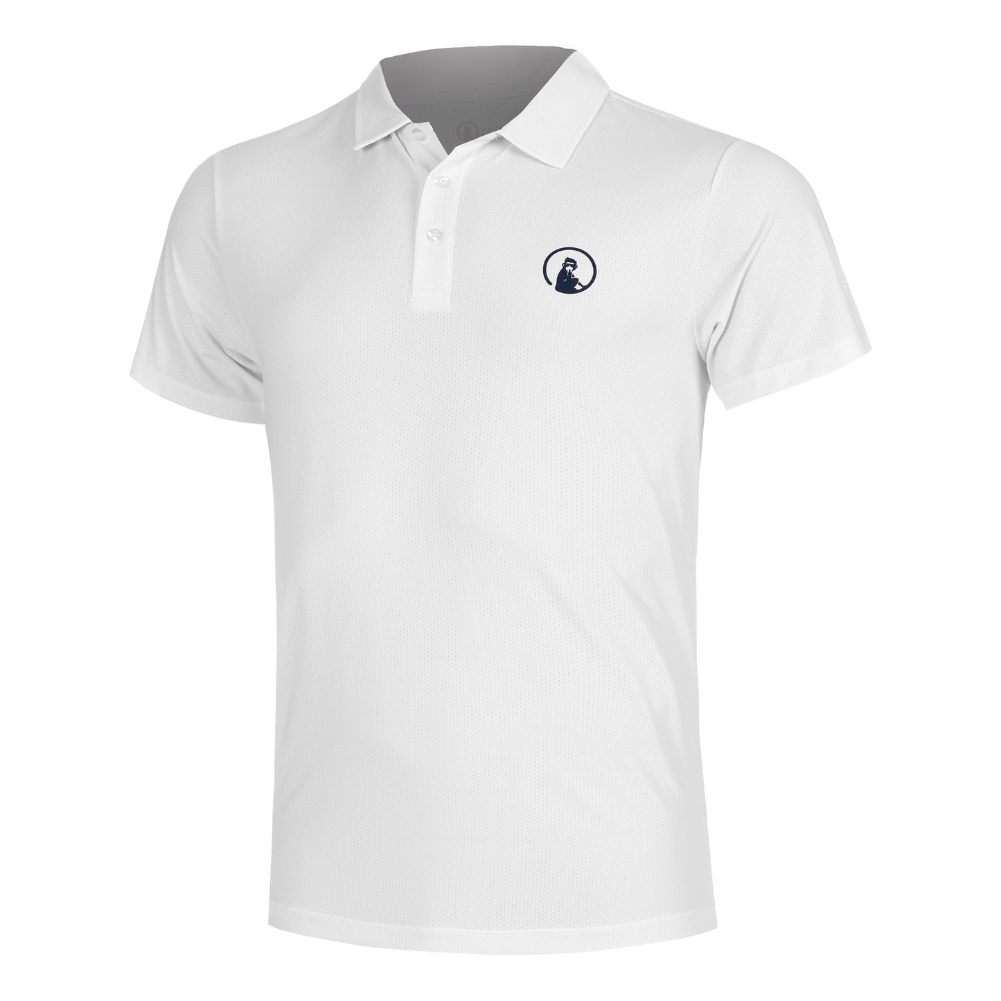 Quiet Please Tournament Polo Heren-Wit