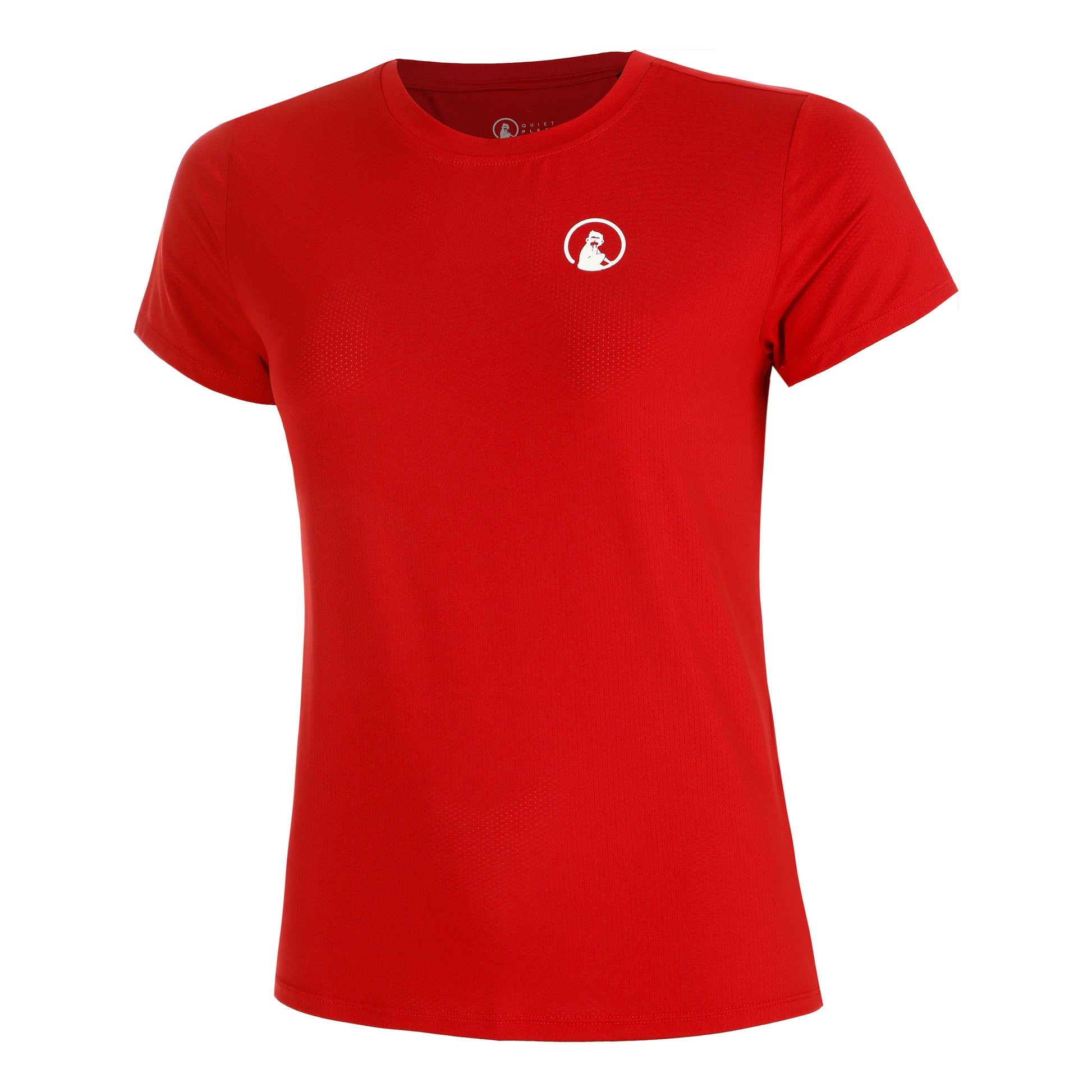 Quiet Please Retriever T-shirt Dames-Rood
