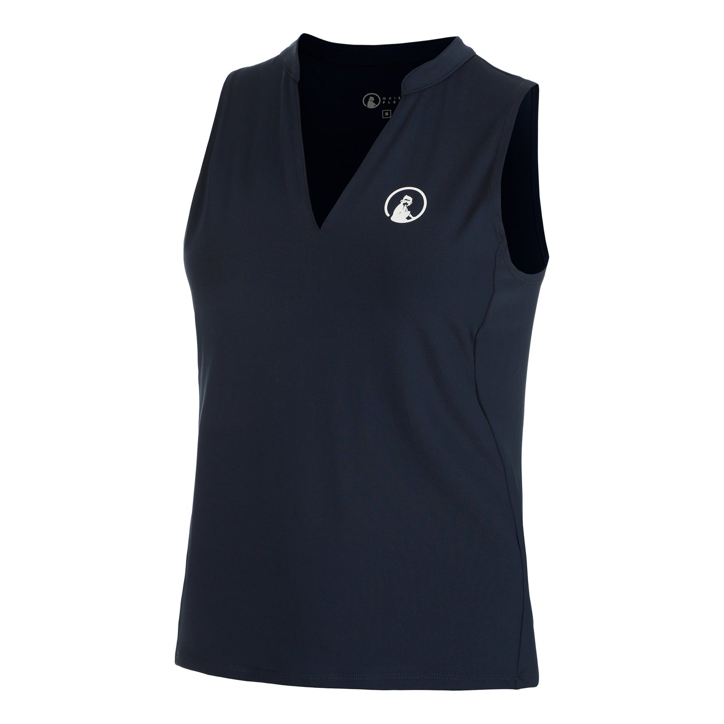 Quiet Please Slice Tanktop Dames-Donkerblauw