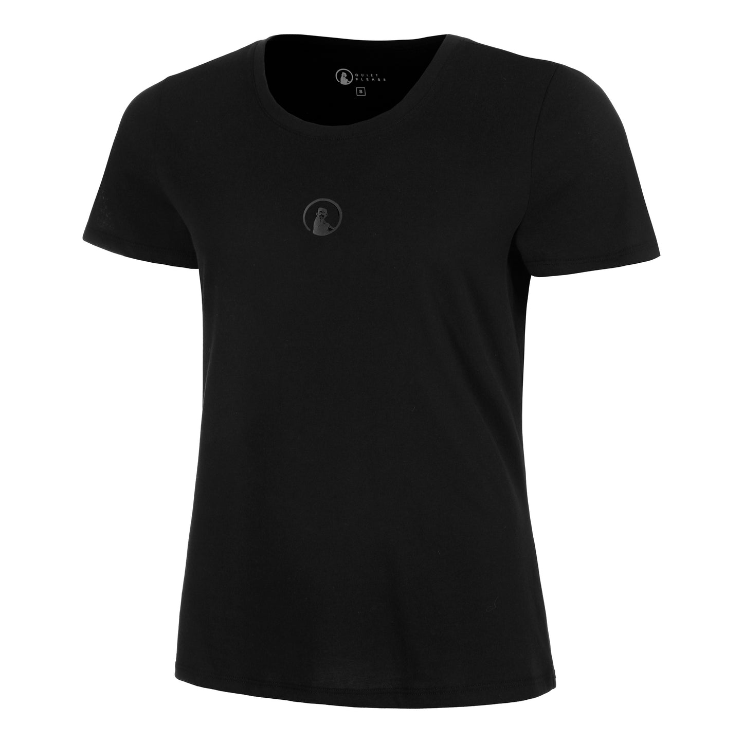 Quiet Please Tonal Core T-shirt Dames-Zwart