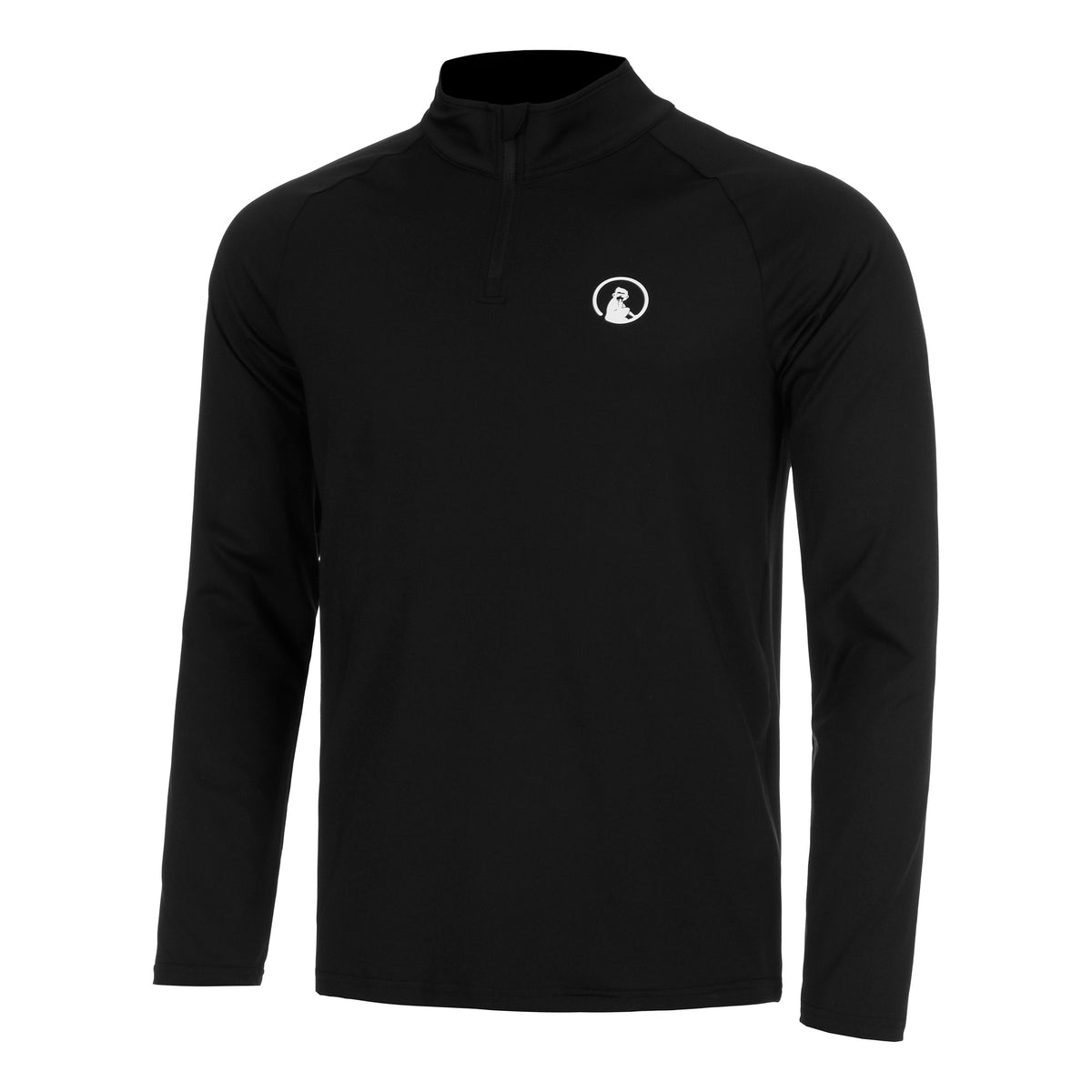 Quiet Please Big Serve 1/4 Zip Longsleeve Heren-Zwart