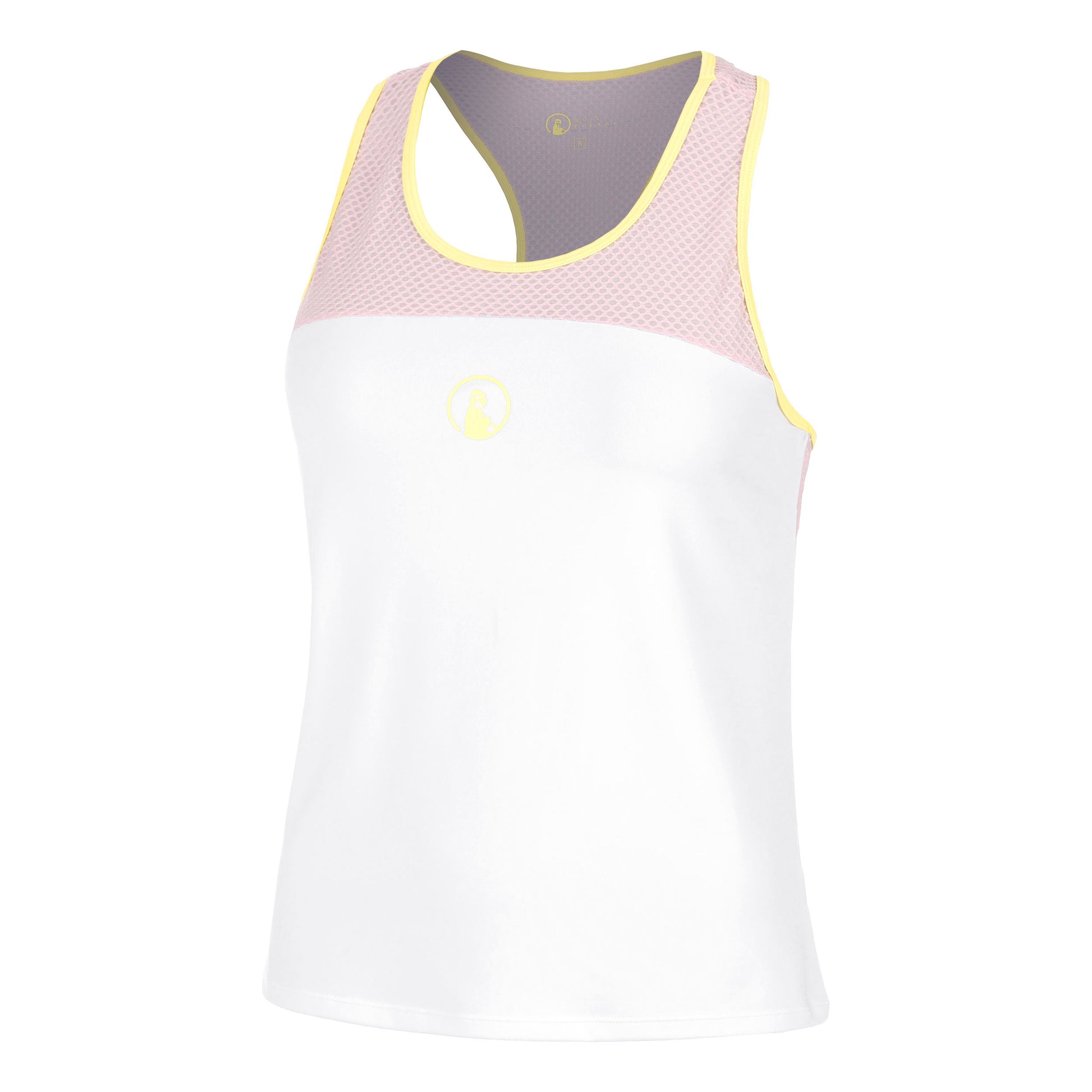 Quiet Please Mind Racerback Tanktop Meisjes-Mauve,Wit