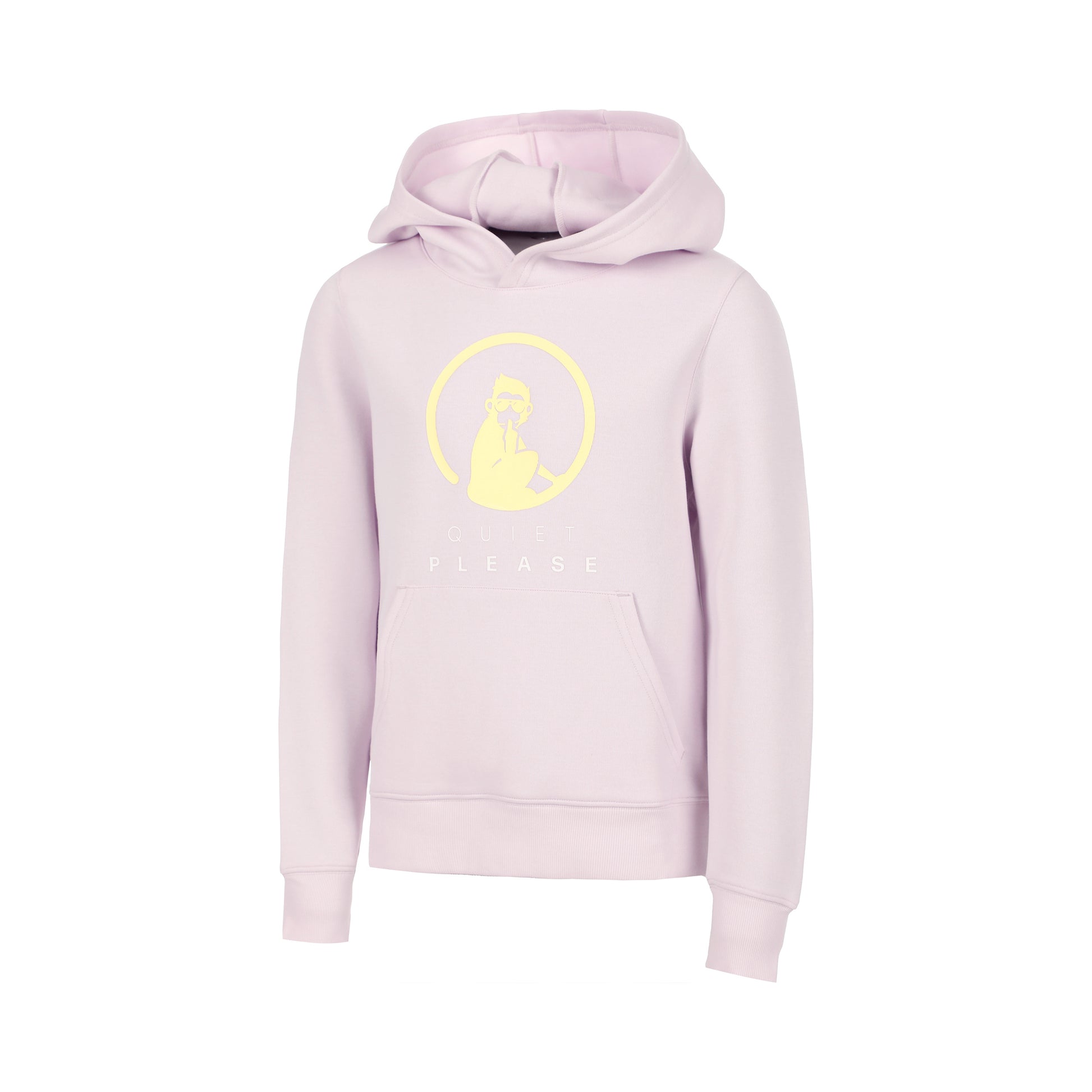 Quiet Please Baseline Logo Sweater met capuchon Meisjes - mauve, geel