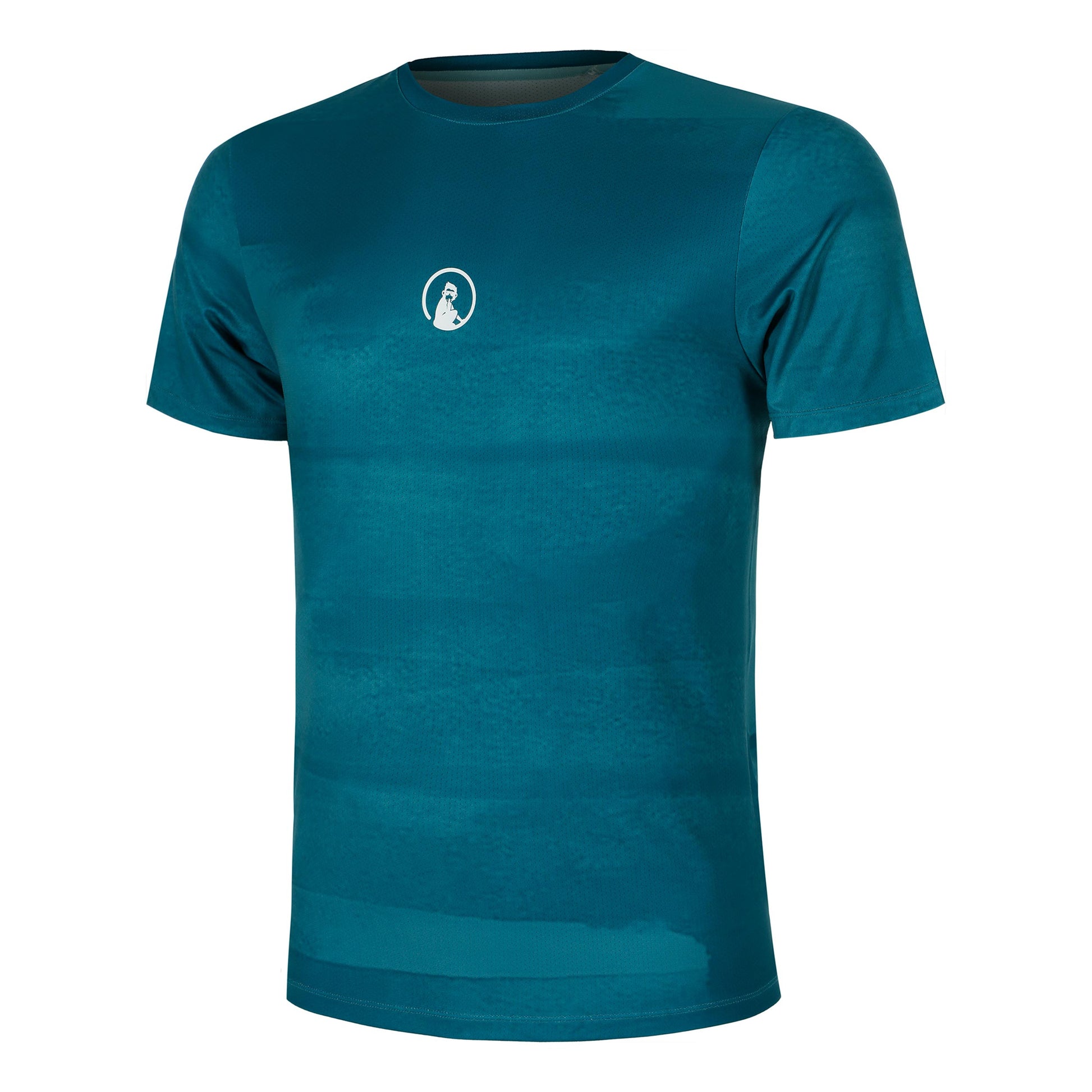 Quiet Please Create Receiver Wipe T-shirt Heren-Petrolblauw,Wit