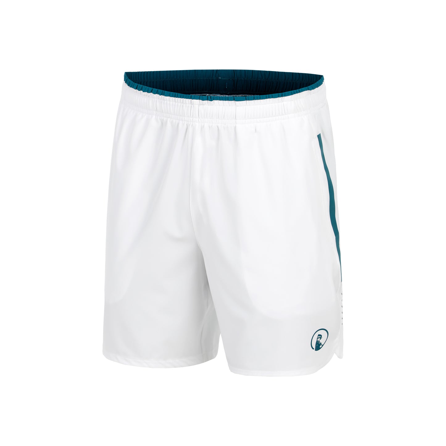 Quiet Please Create Drop 7in Shorts Heren-Wit,Petrolblauw