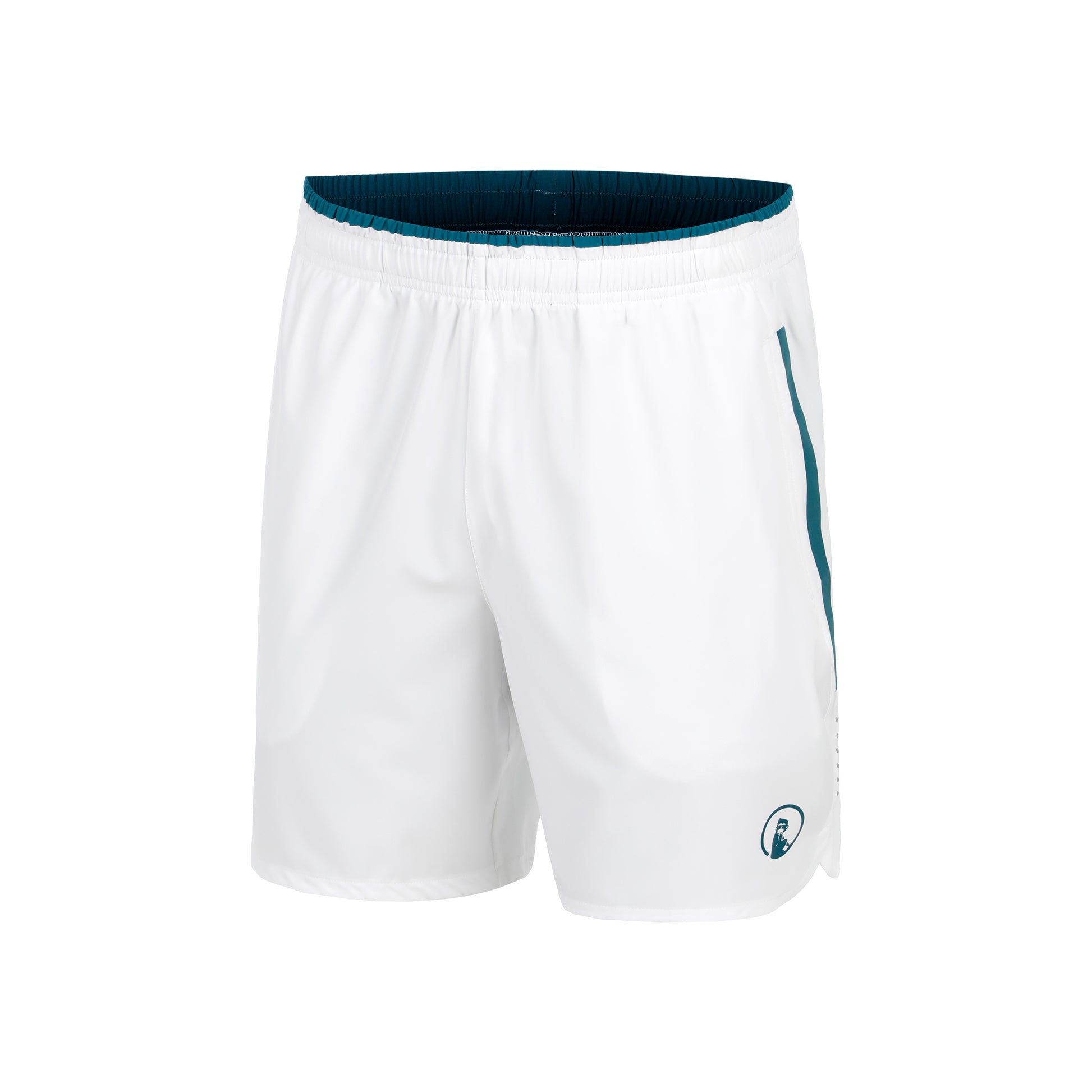 Quiet Please Create Drop 7in Shorts Heren-Wit,Petrolblauw