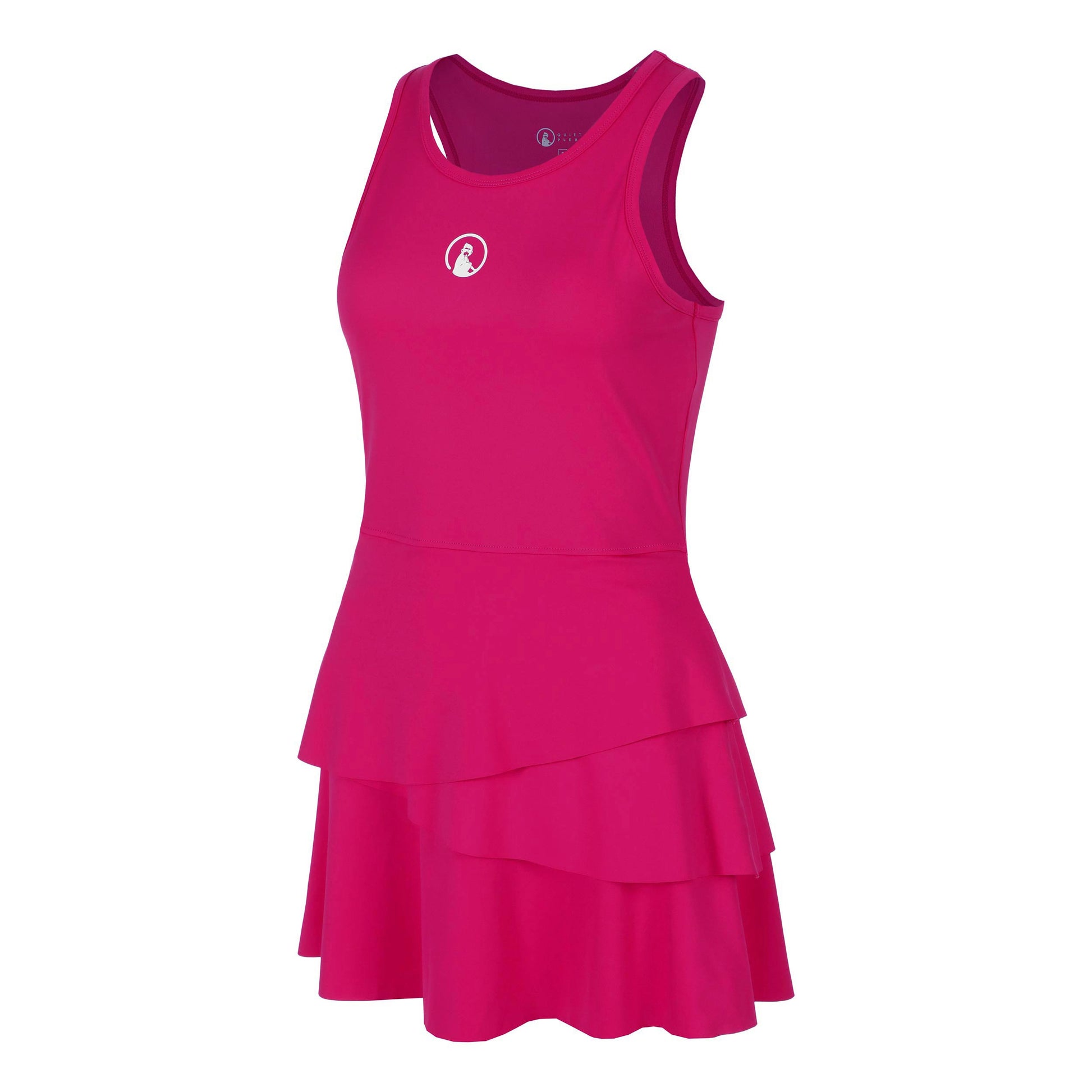 Quiet Please Create Flounce Jurk Dames-Pink,Wit