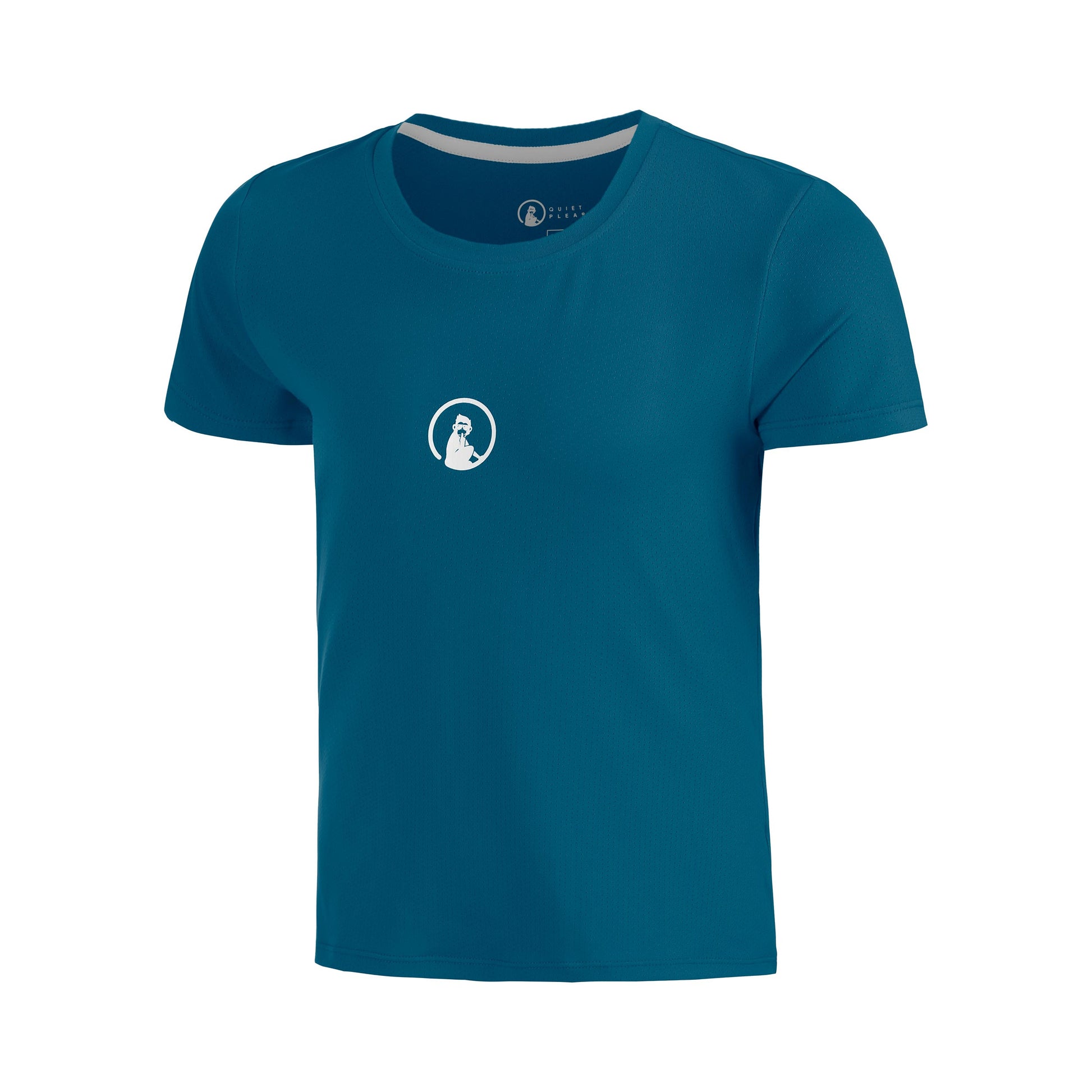 Quiet Please Create Retriever T-shirt Meisjes-Petrolblauw,Wit