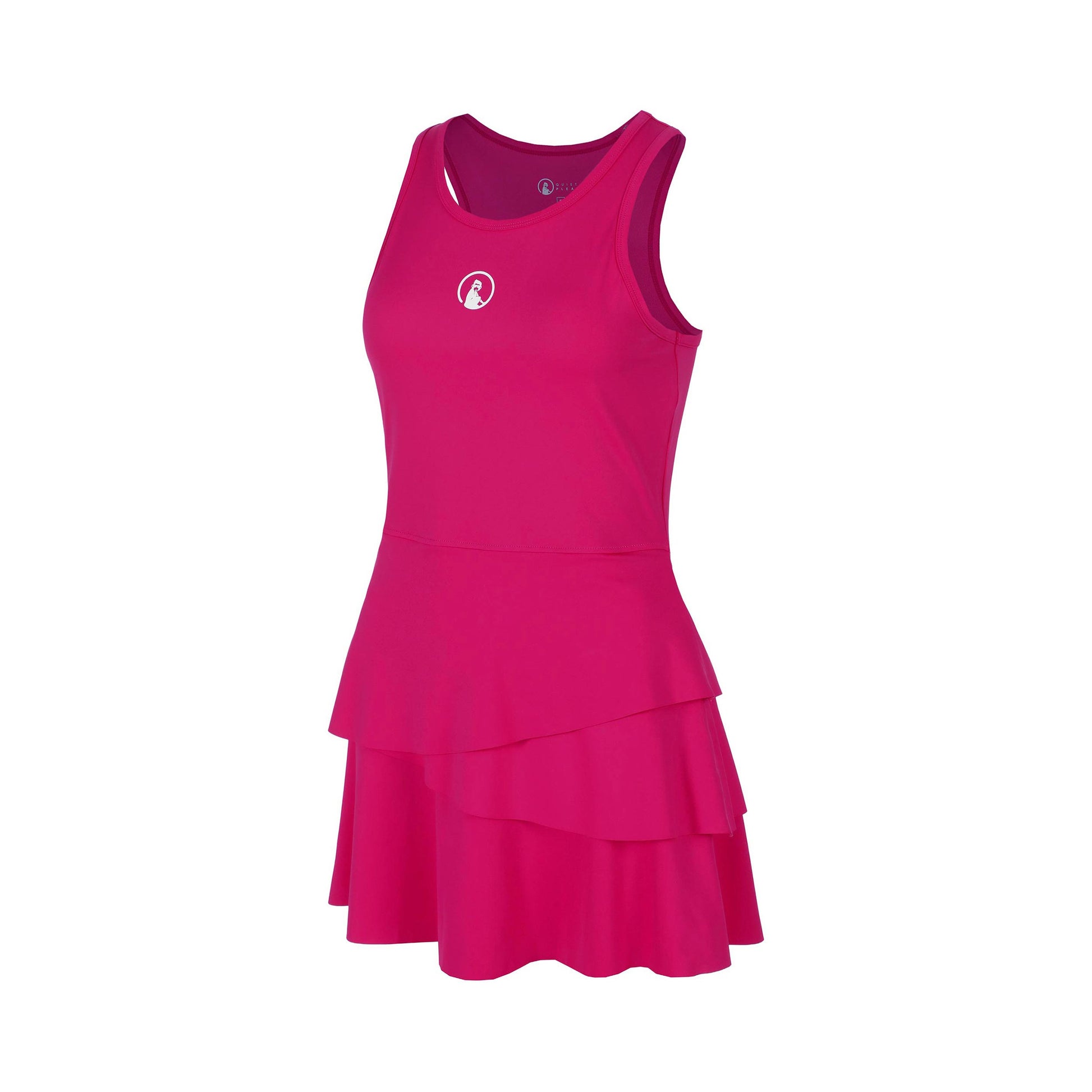 Quiet Please Create Flounce Jurk Meisjes-Pink,Wit