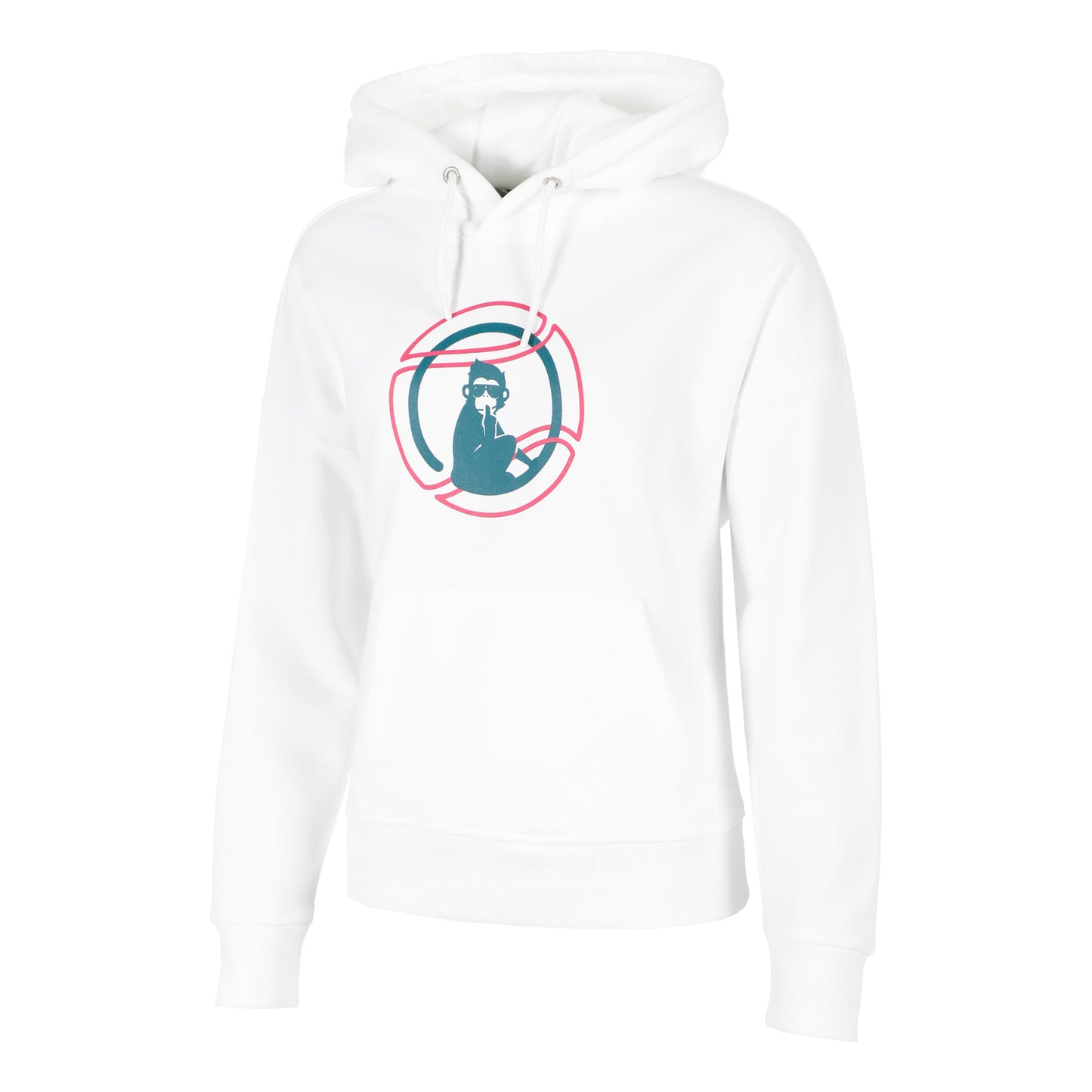 Quiet Please Create Sweater Met Capuchon Dames-Wit,Veelkleurig