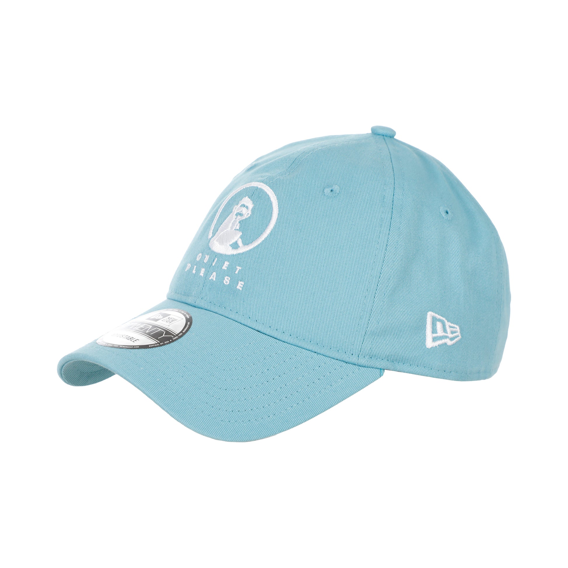 Quiet Please New Era Core 9Twenty Cap-Lichtblauw,Wit