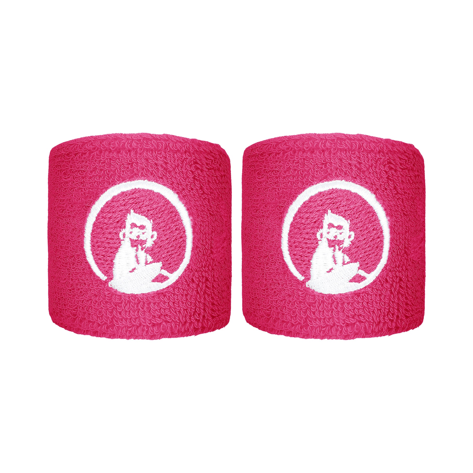 Quiet Please Zweetband Verpakking 2 stuks kort - roze