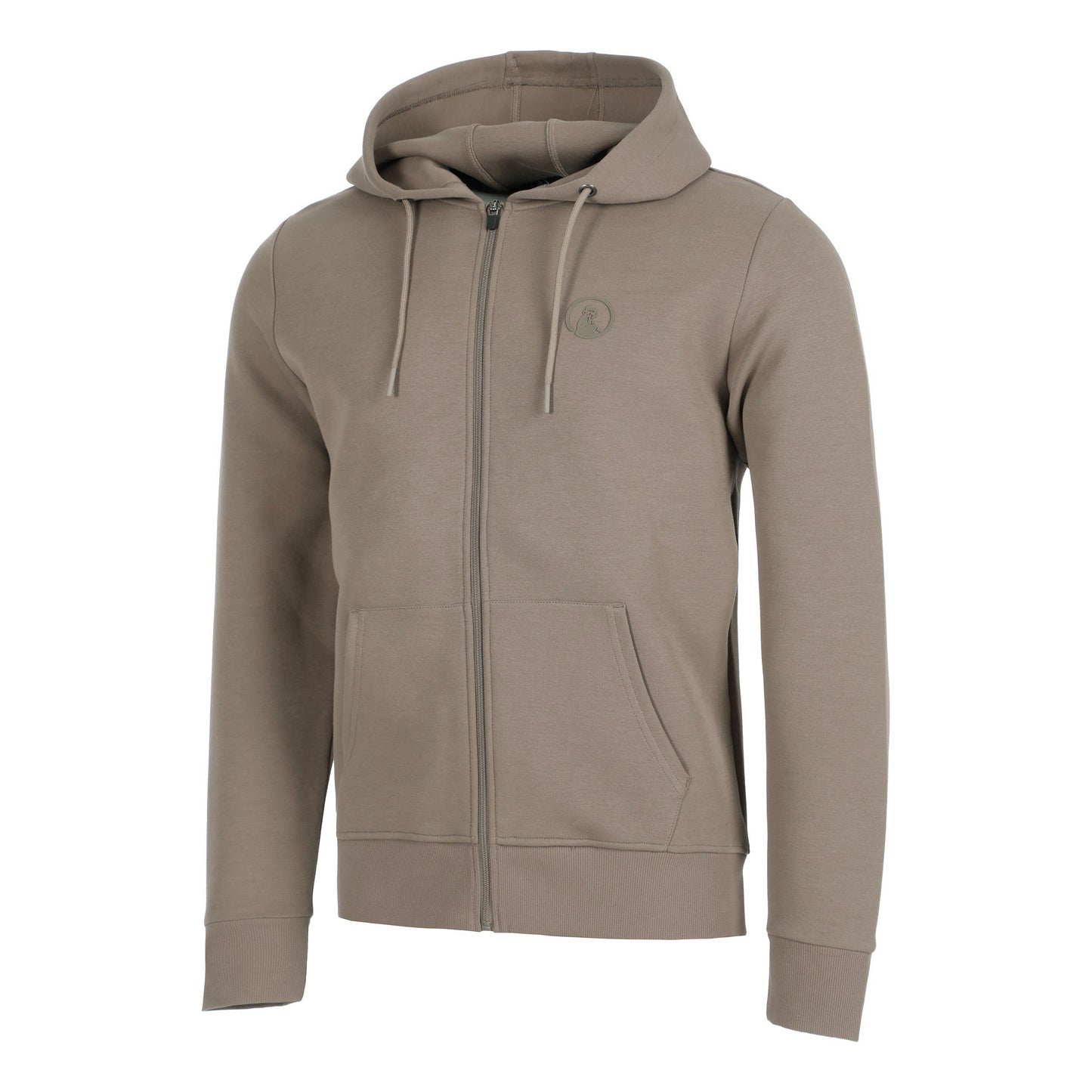 Quiet Please Tonal Core Zip Sportjas Heren - grijs, bruin