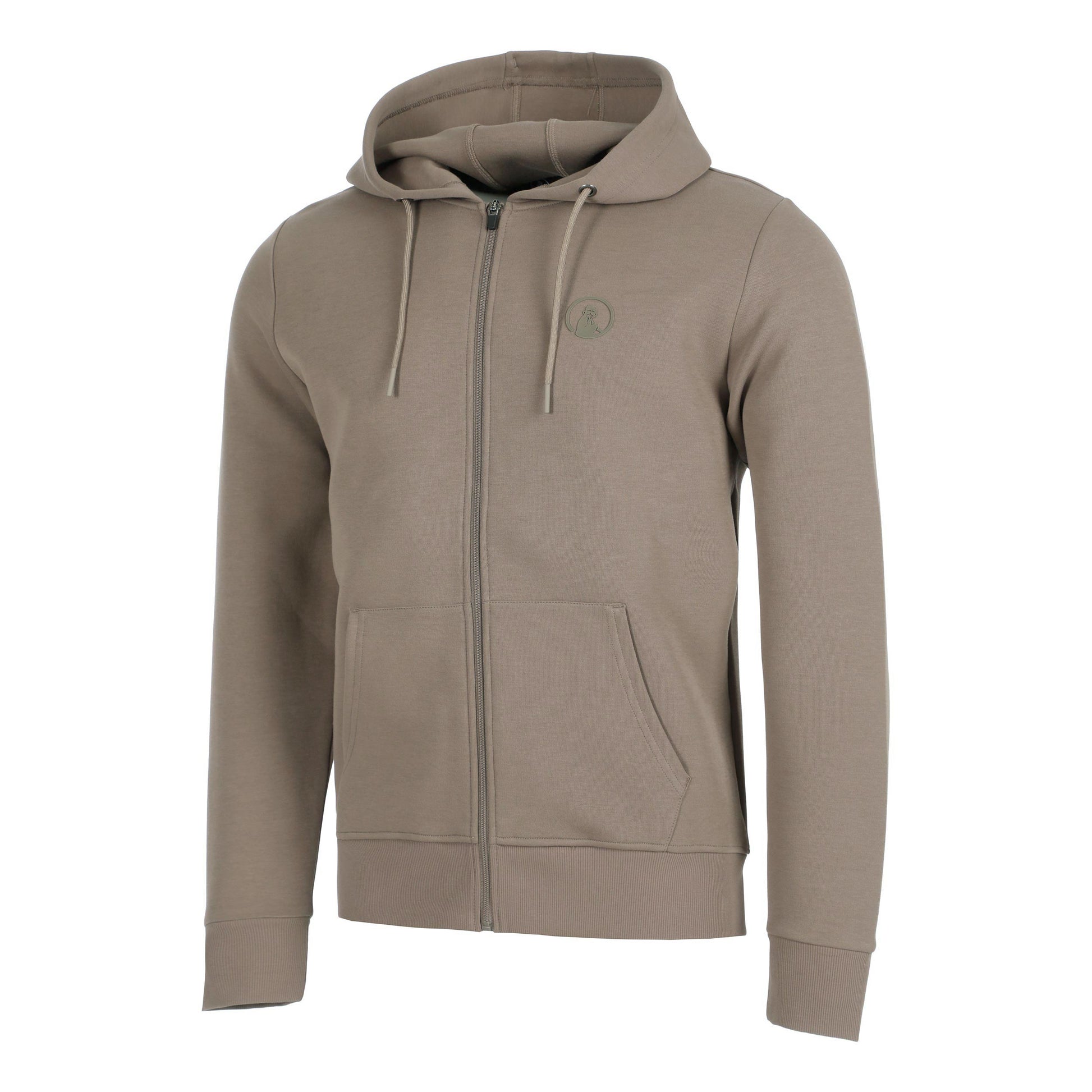 Quiet Please Tonal Core Zip Sportjas Heren - grijs, bruin