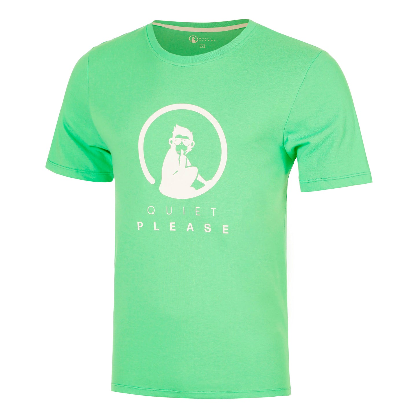 Quiet Please Joy Trainings T-shirt Heren - groen, wit
