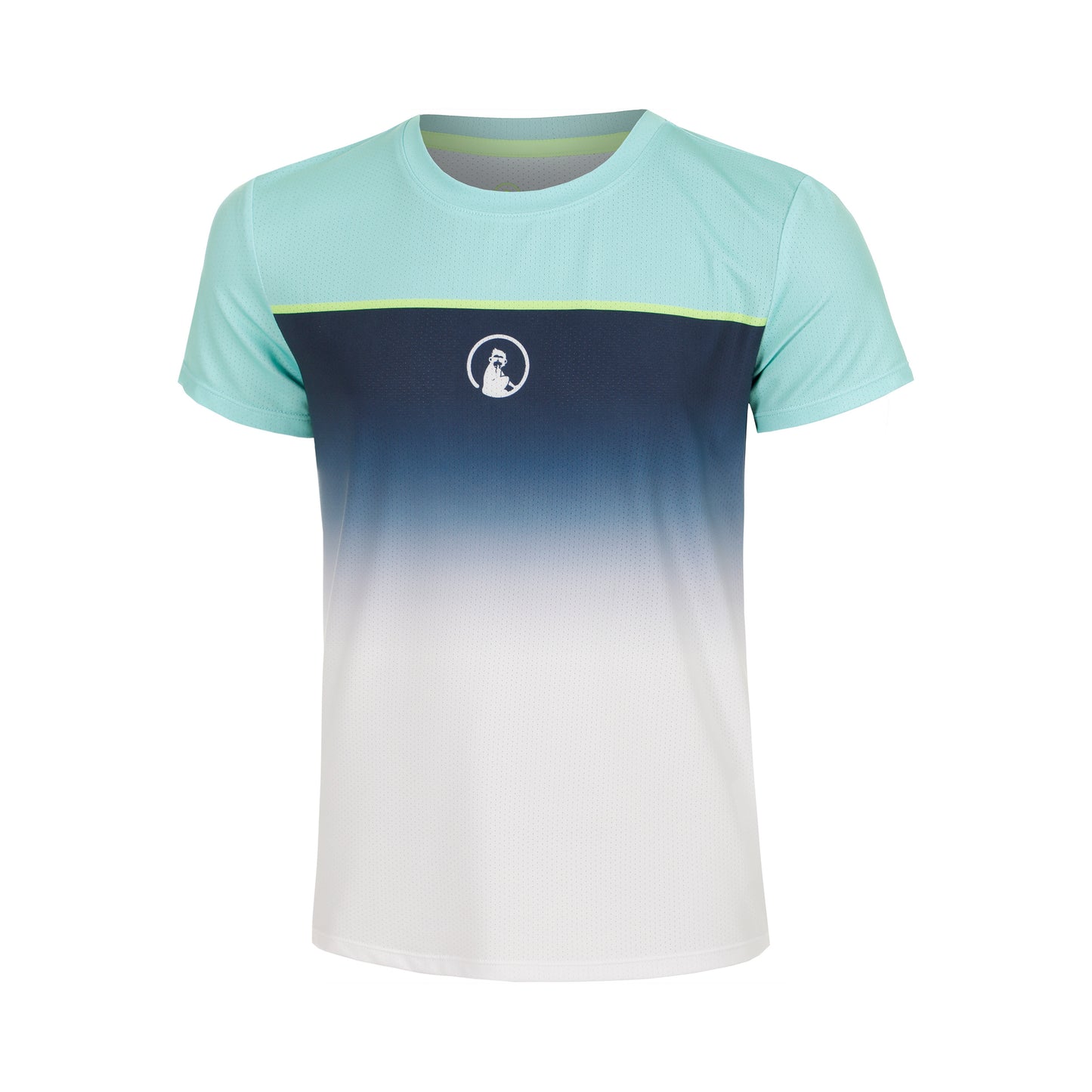 Quiet Please Wild Receiver Faded T-shirt Jongens-Turkoois,Veelkleurig