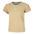 Wild Cross T-shirt Dames-Beige,Neongroen