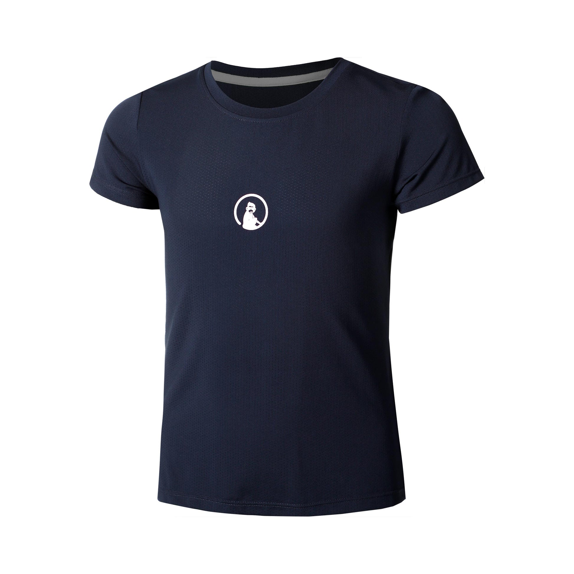 Quiet Please Retriever T-shirt Meisjes-Donkerblauw,Wit