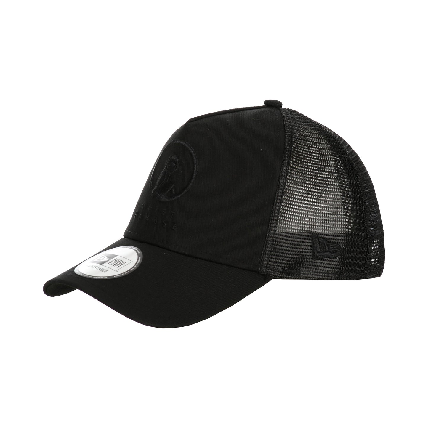 Quiet Please New Era Trucker Cap-Zwart