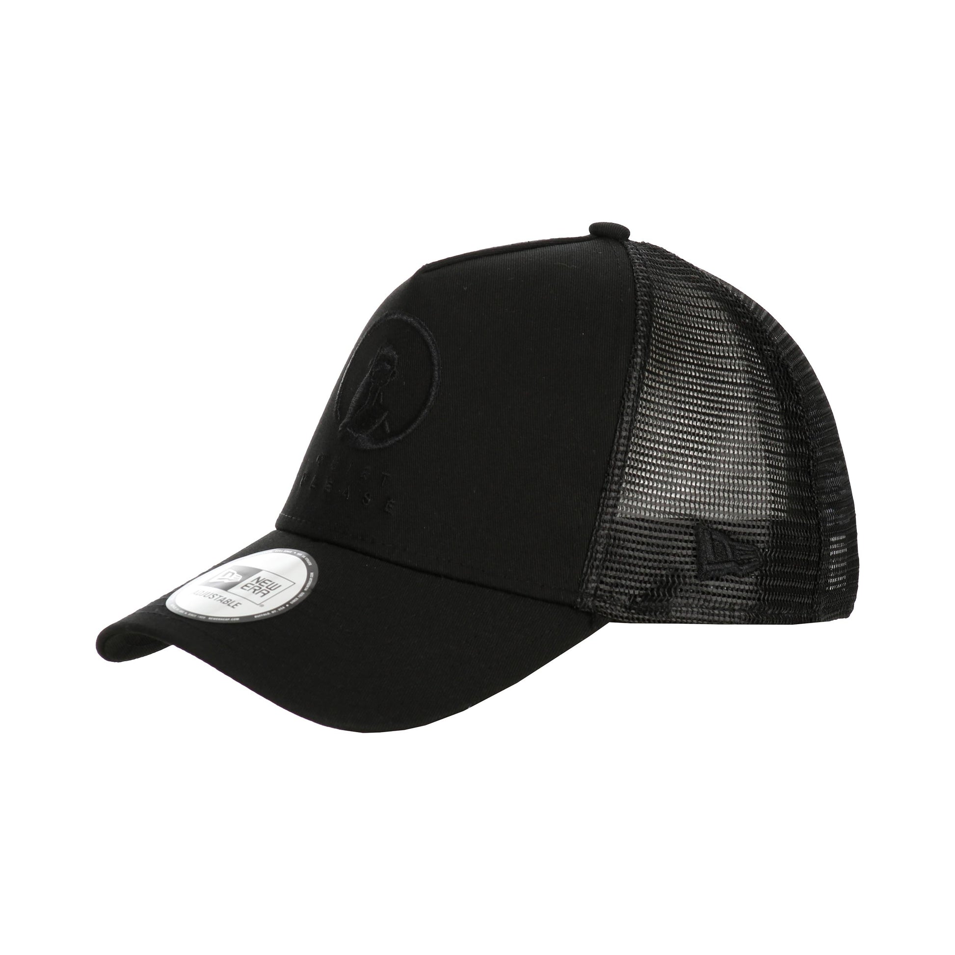 Quiet Please New Era Trucker Cap-Zwart