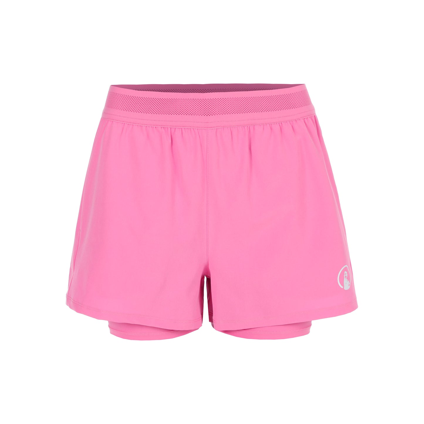 Quiet Please Rematch 2in1 Shorts Dames - pink, wit