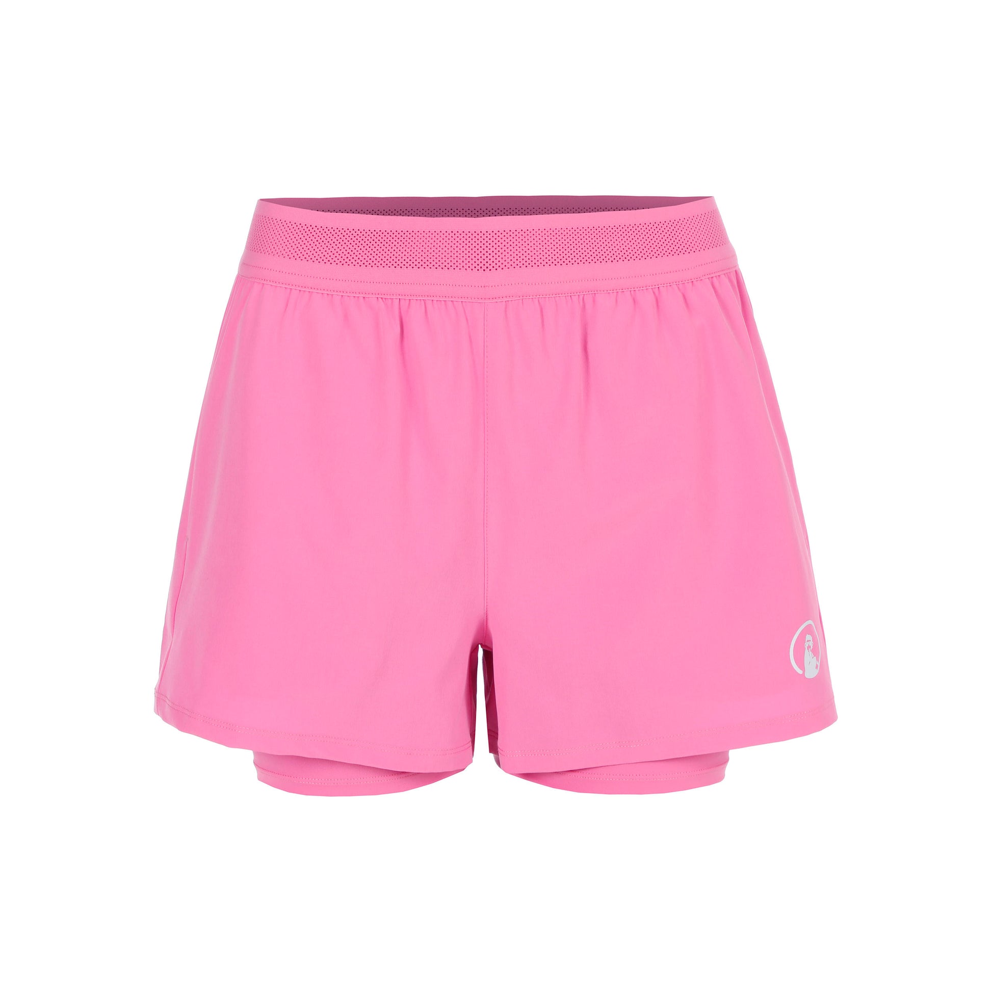 Quiet Please Rematch 2in1 Shorts Dames - pink, wit