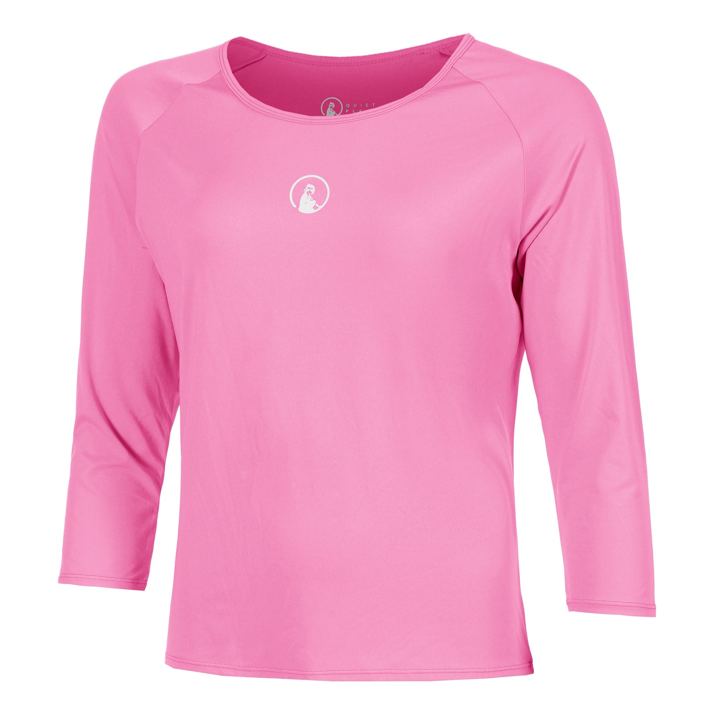 Quiet Please Crush Mixed Longsleeve Dames-pink, wit