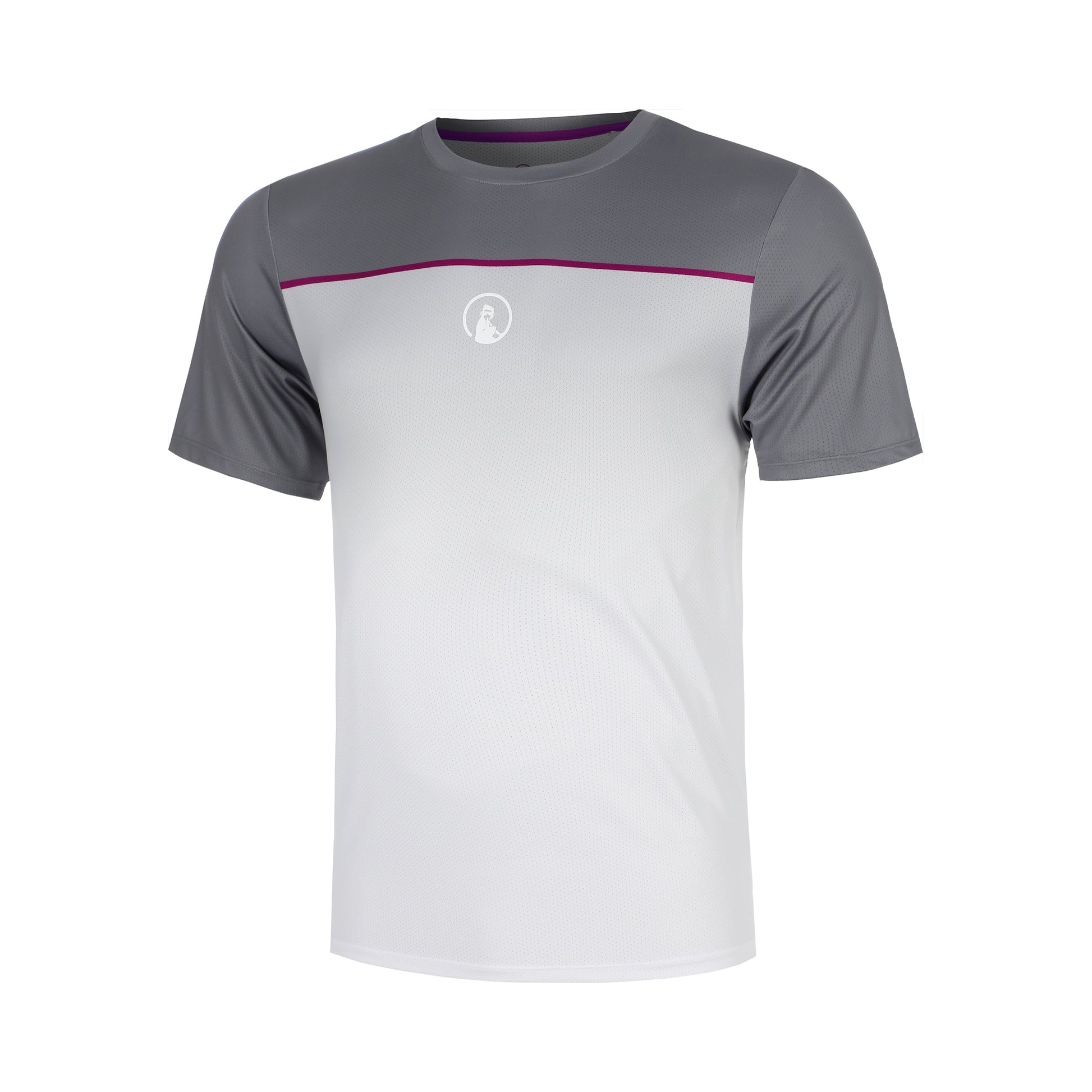 Quiet Please Receiver Faded T-shirt Jongens - grijs, wit