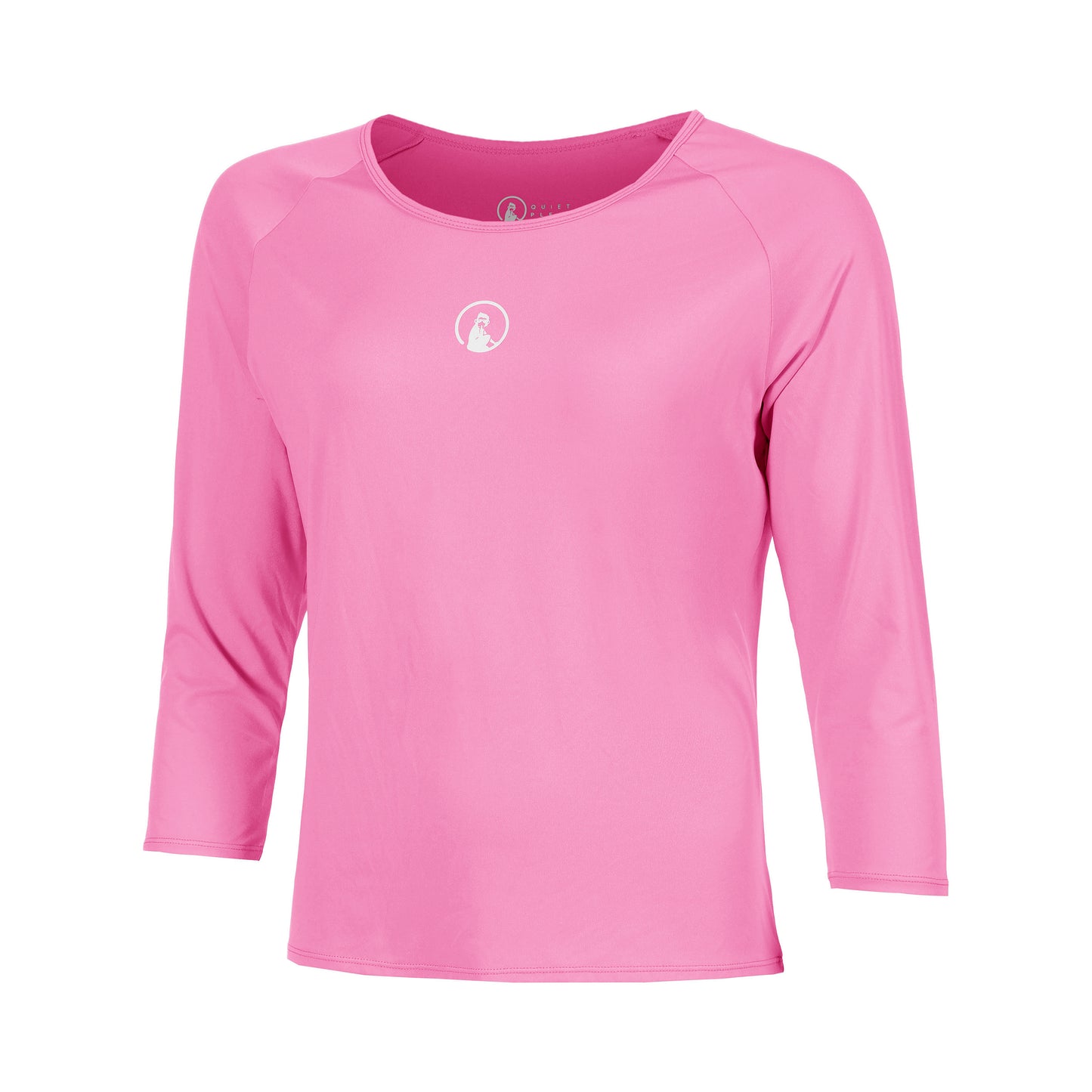 Quiet Please Crush Mixed Longsleeve Meisjes-pink, wit
