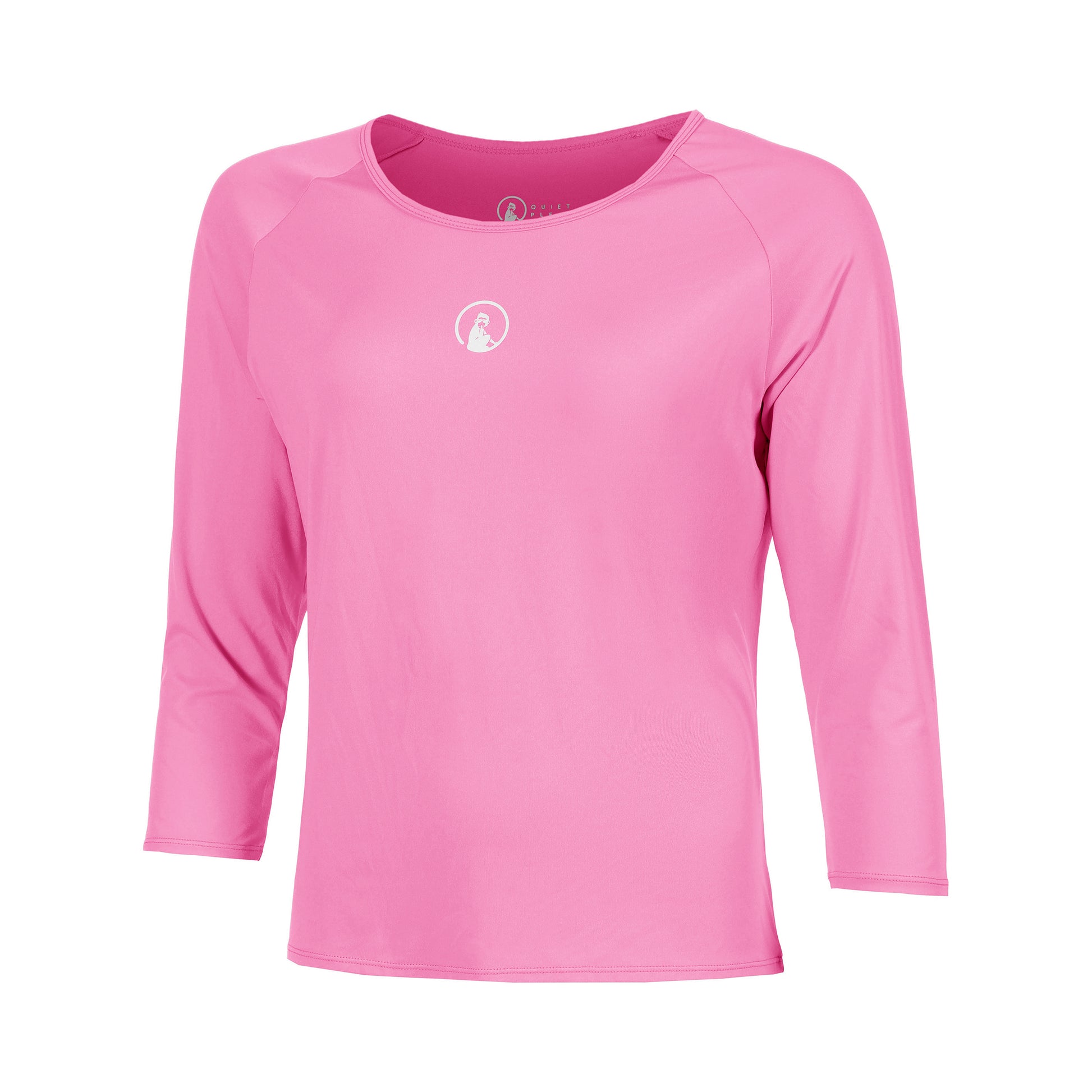 Quiet Please Crush Mixed Longsleeve Meisjes-pink, wit