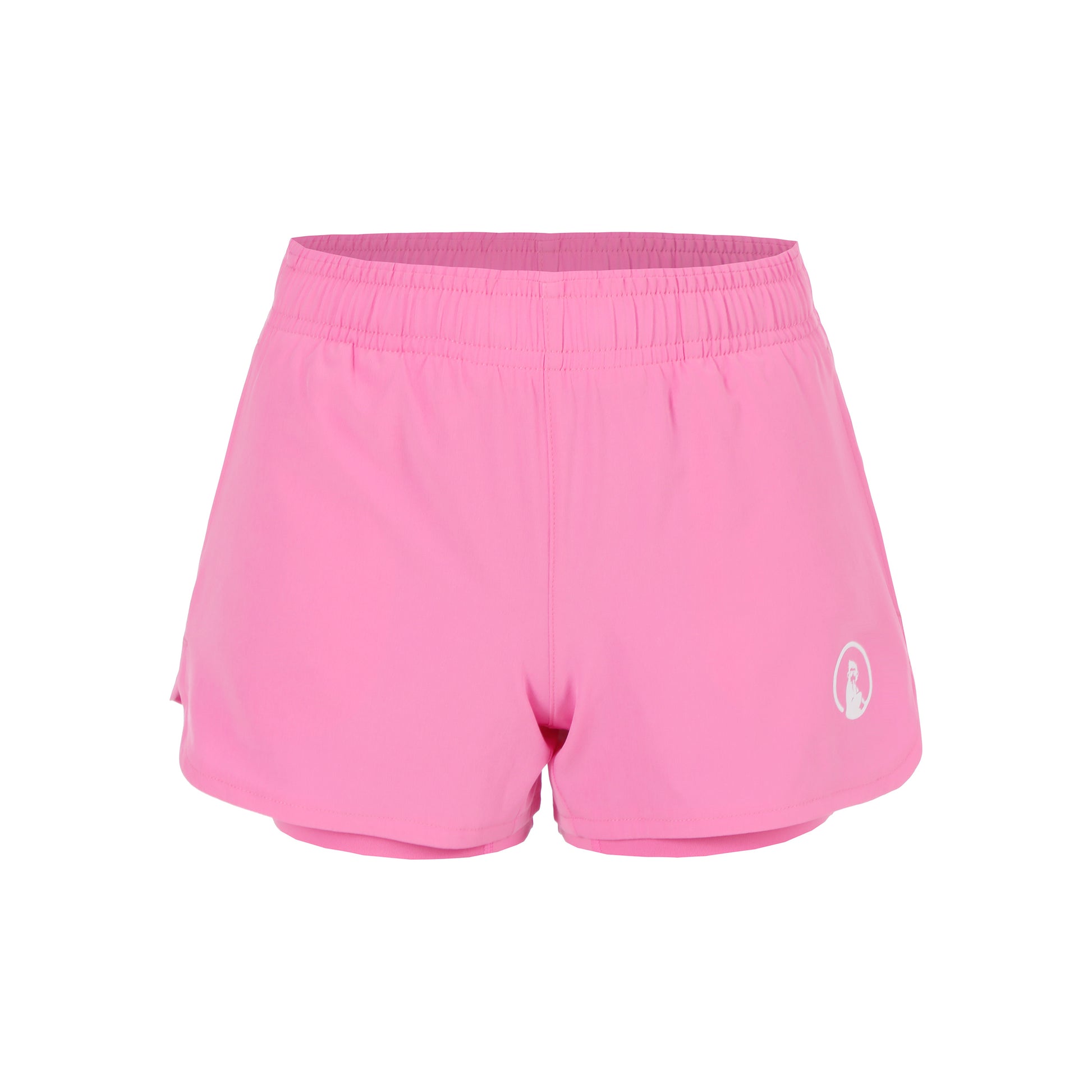Quiet Please Point 2in1 Shorts Meisjes - pink, wit