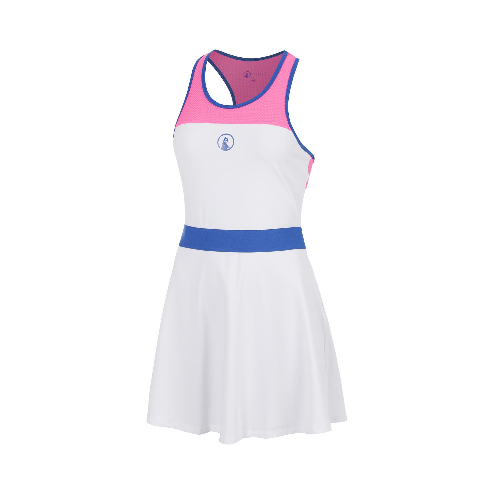 Quiet Please Racerback Jurk Meisjes - wit, blauw