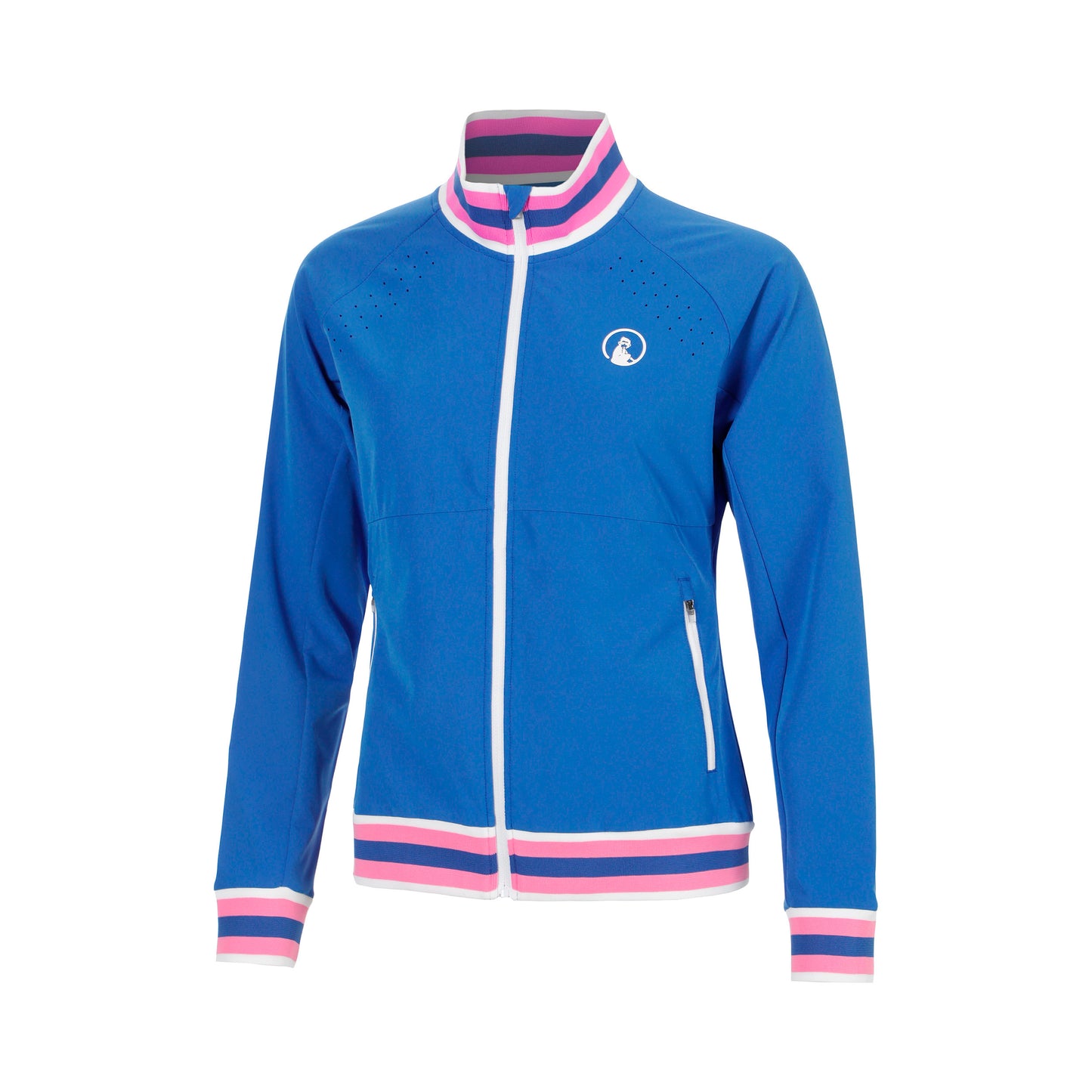 Quiet Please Tipping Trainingsjack Meisjes - blauw, wit