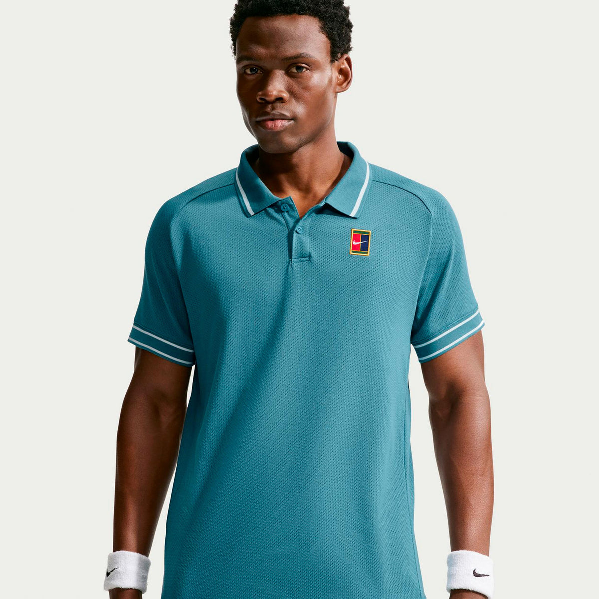 Nike Court Heritage Polo Heren - petrolblauw, petrolblauw