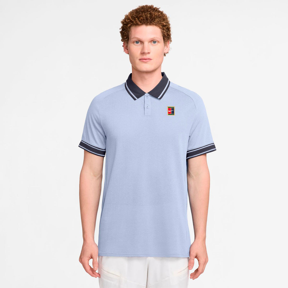 Nike Court Heritage Polo Heren - blauwgrijs