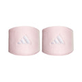Tennis Zweetband Unisex - pastelroze, wit
