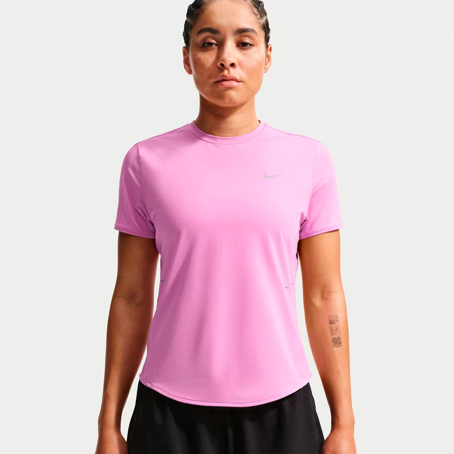 Nike Swift Hardloopshirt Dames - roze, zilver