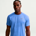 Stride Hardloopshirt Heren - blauw, zilver