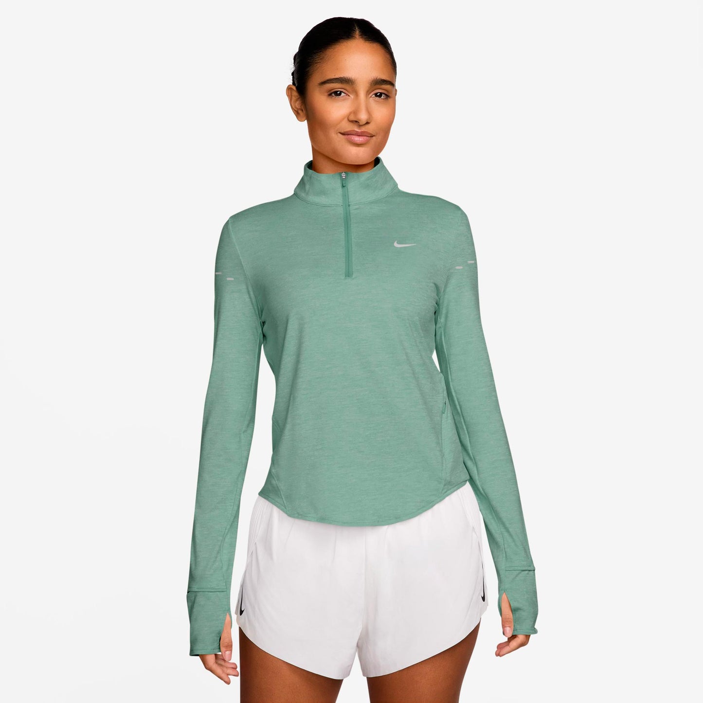 Nike Swift Hardloopshirt Dames - lichtgroen, zilver