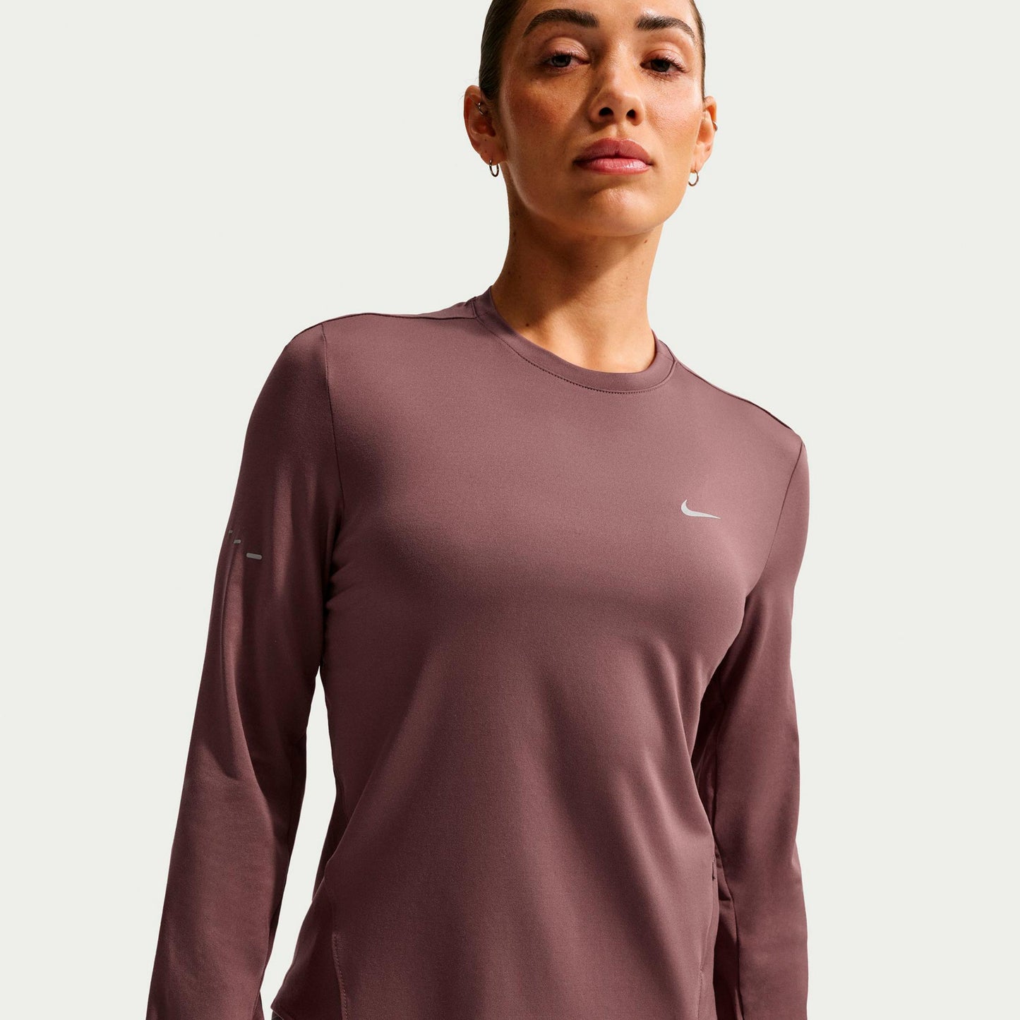 Nike Swift Hardloopshirt Dames - mauve, zilver