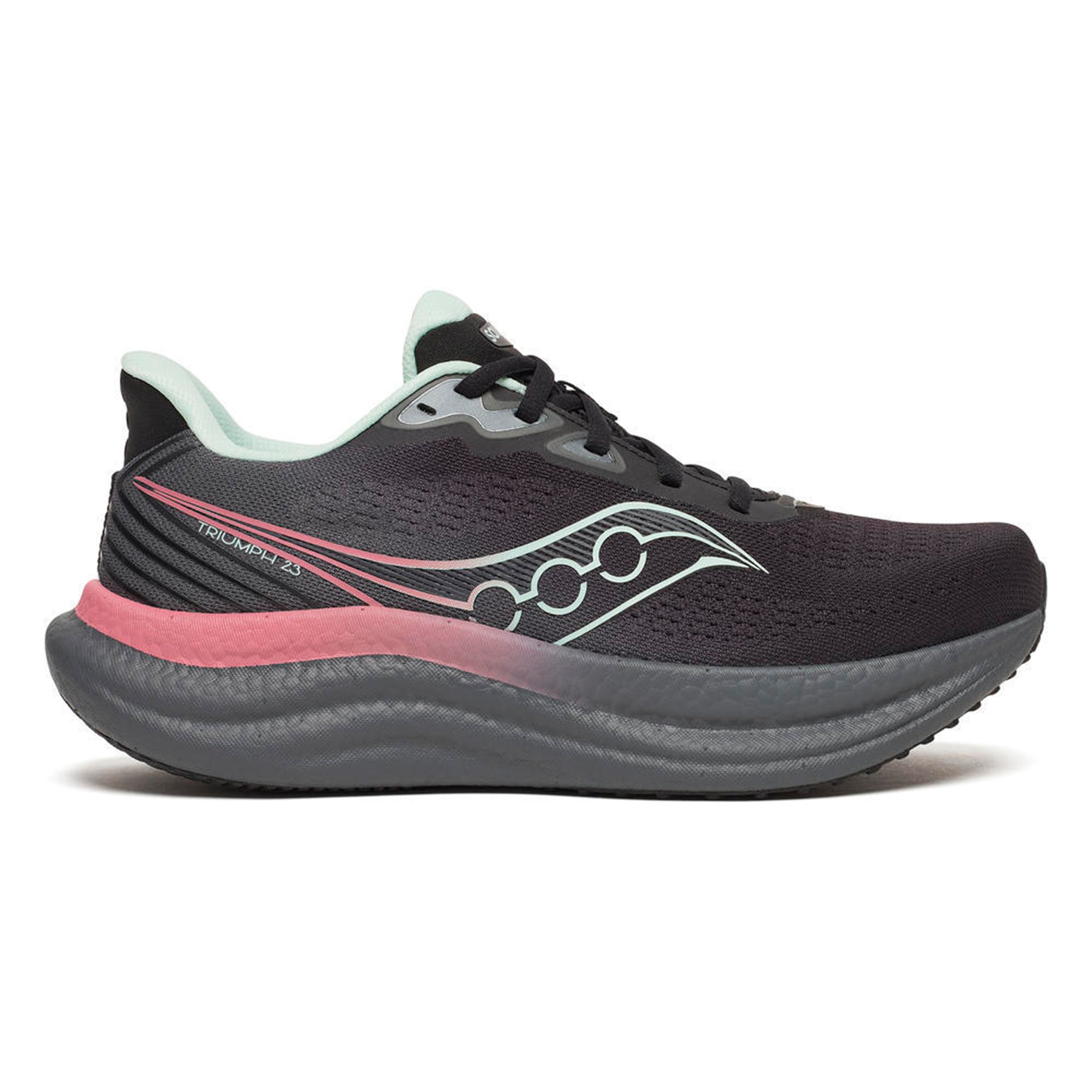 Saucony Triumph 23 Neutrale schoen Dames - zwart, mint