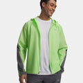 Velociti Storm Hooded  Hardloopjas Heren-neongroen, donkergrijs