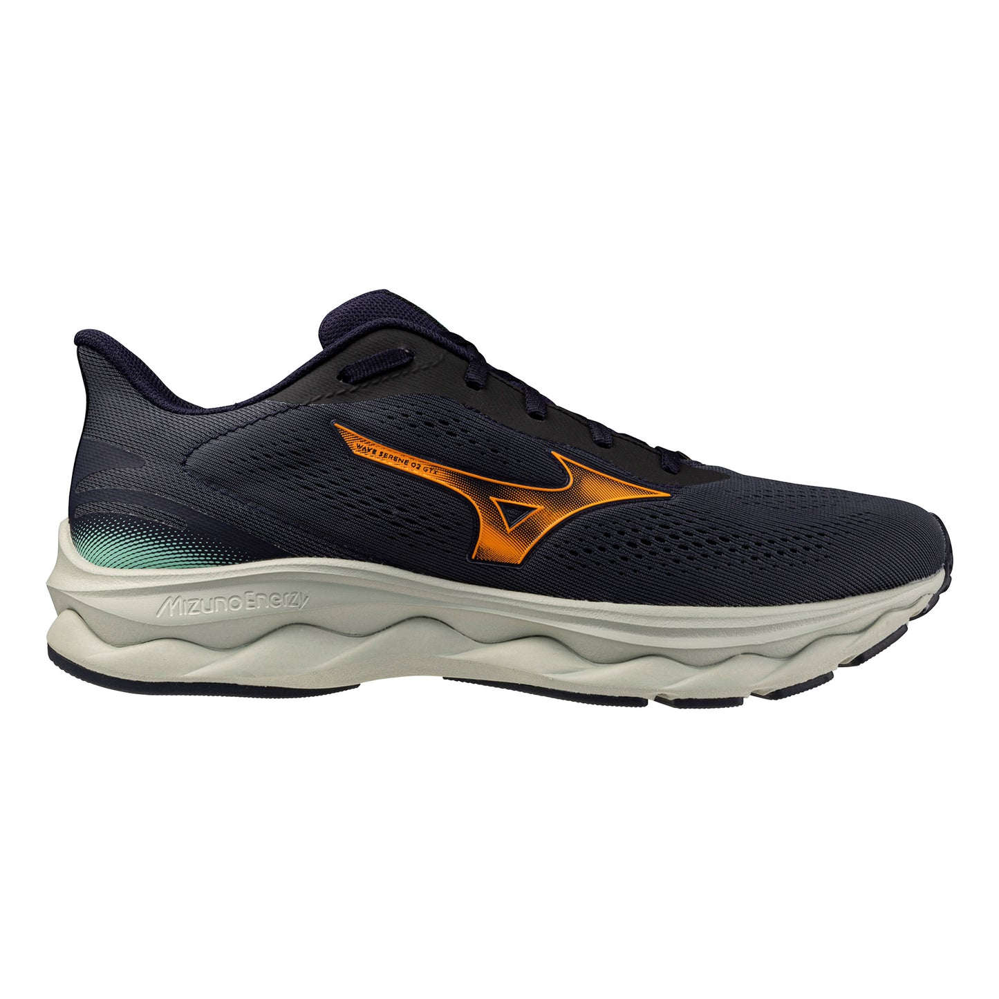 Mizuno Wave Serene GTX 2 Trailschoen Heren-donkerblauw, oranje