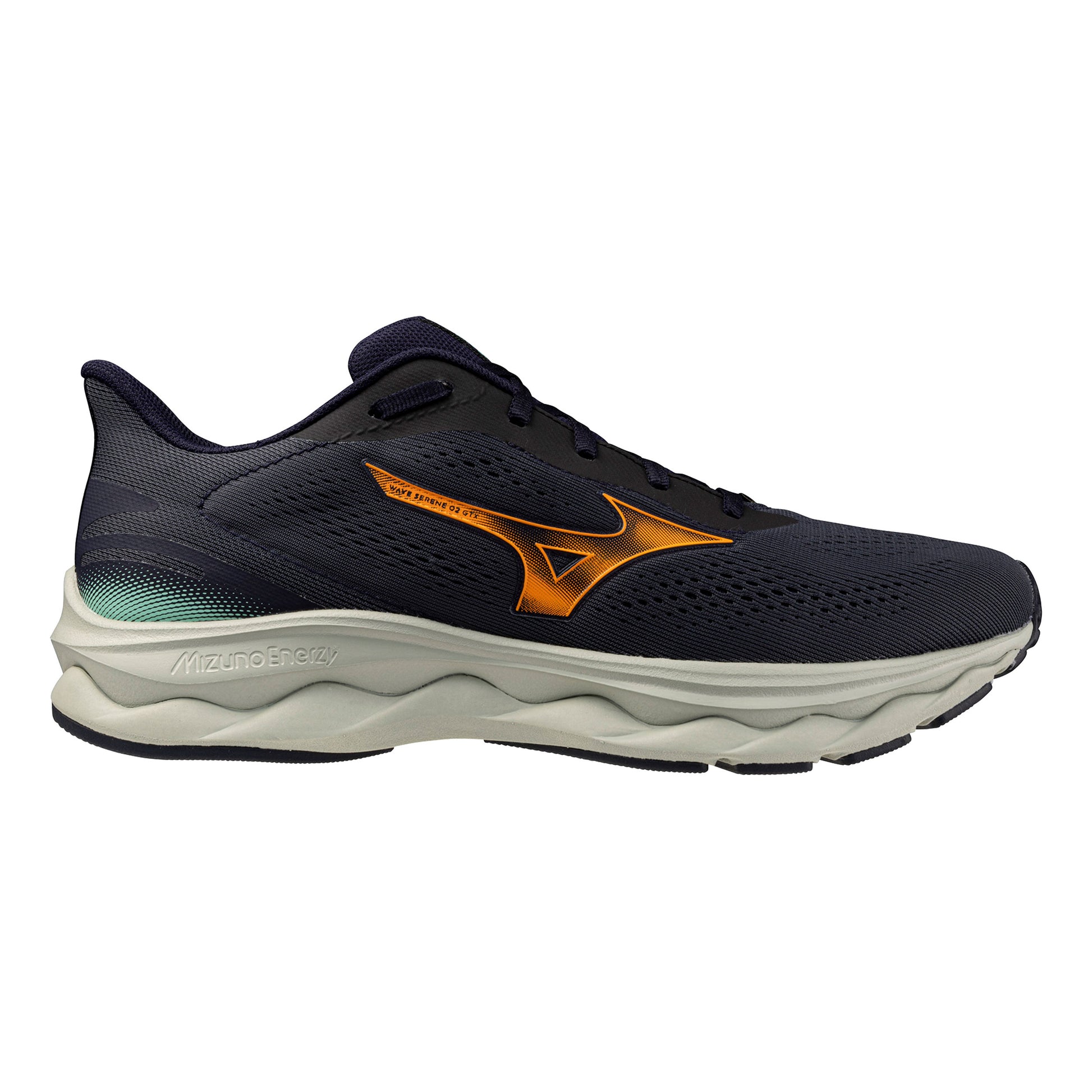 Mizuno Wave Serene GTX 2 Trailschoen Heren-donkerblauw, oranje
