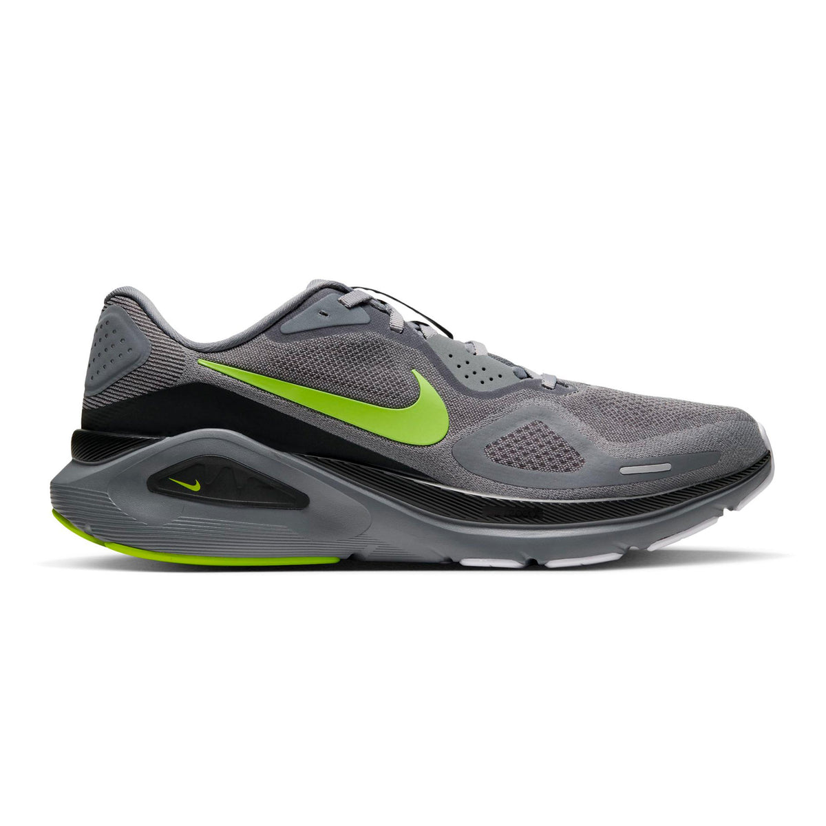 Nike Structure 26 Stabiliteitsschoen Heren - grijs, citroengeel