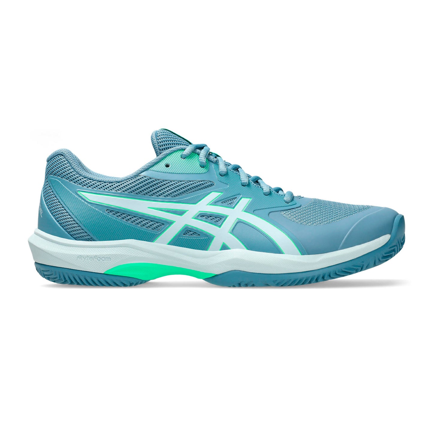 ASICS Game FF Padel schoen Heren - blauwgrijs, neongroen