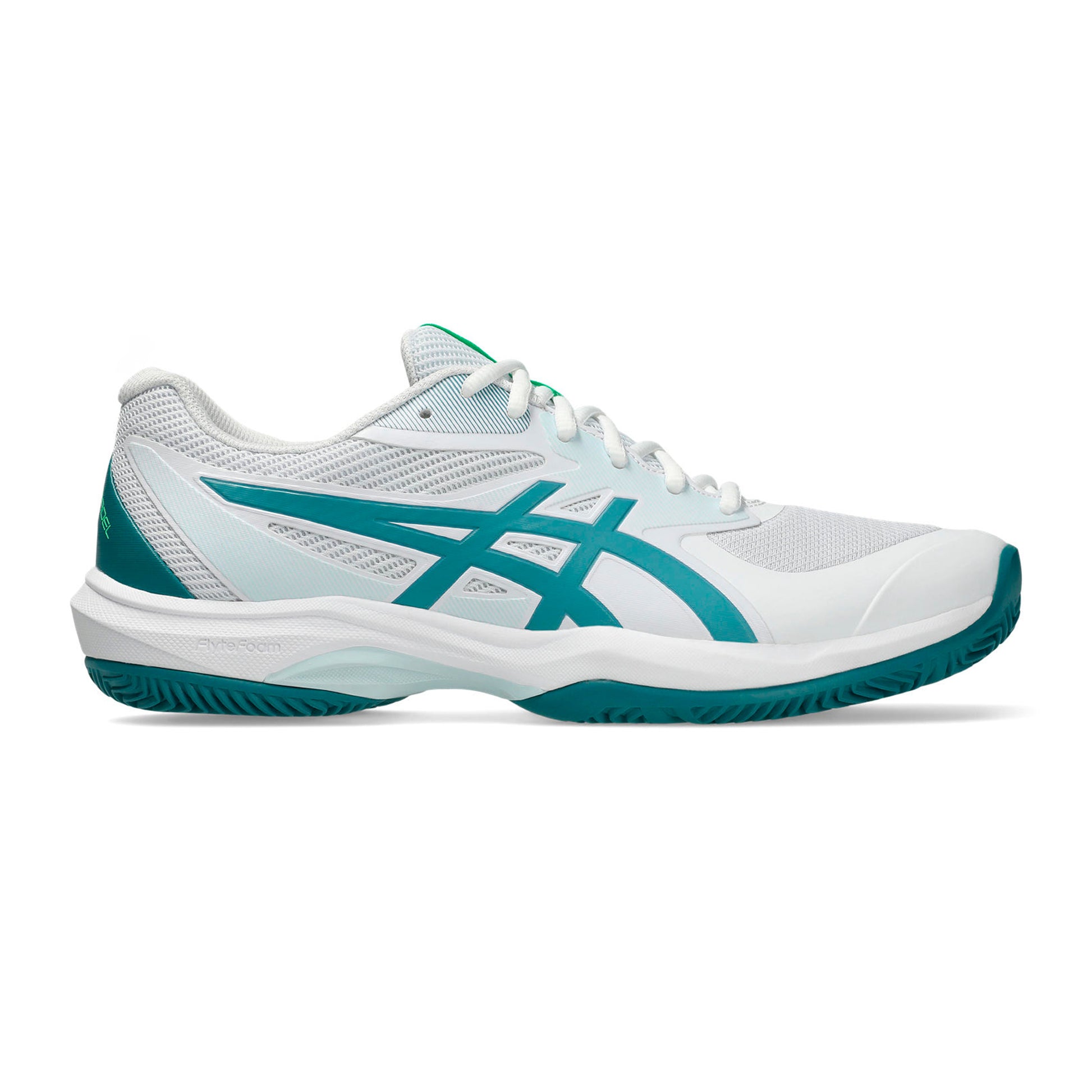 ASICS Game FF Padel schoen Heren - wit, petrolblauw
