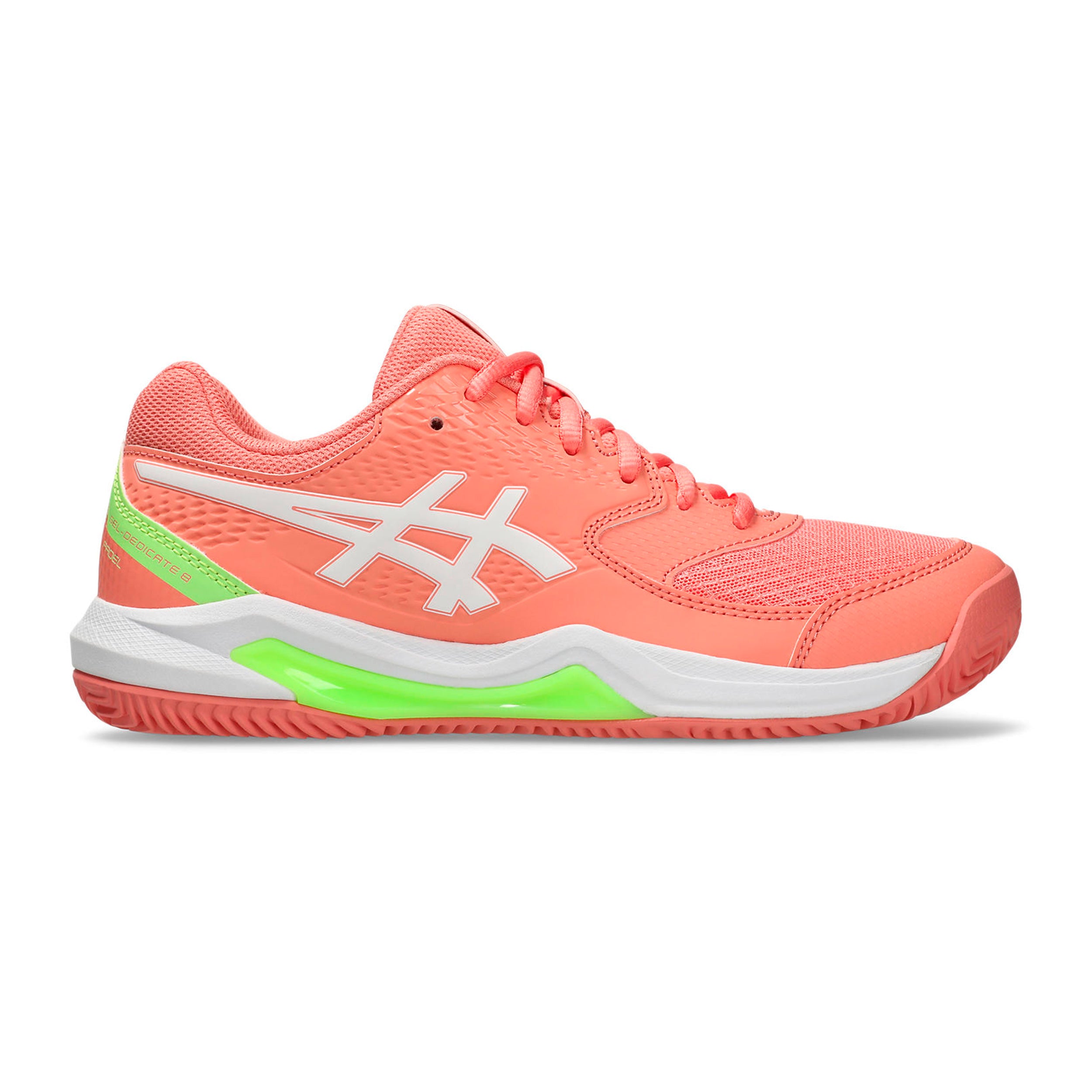 ASICS GEL-DEDICATE 8 PADEL Padel schoen Dames-koraal, wit