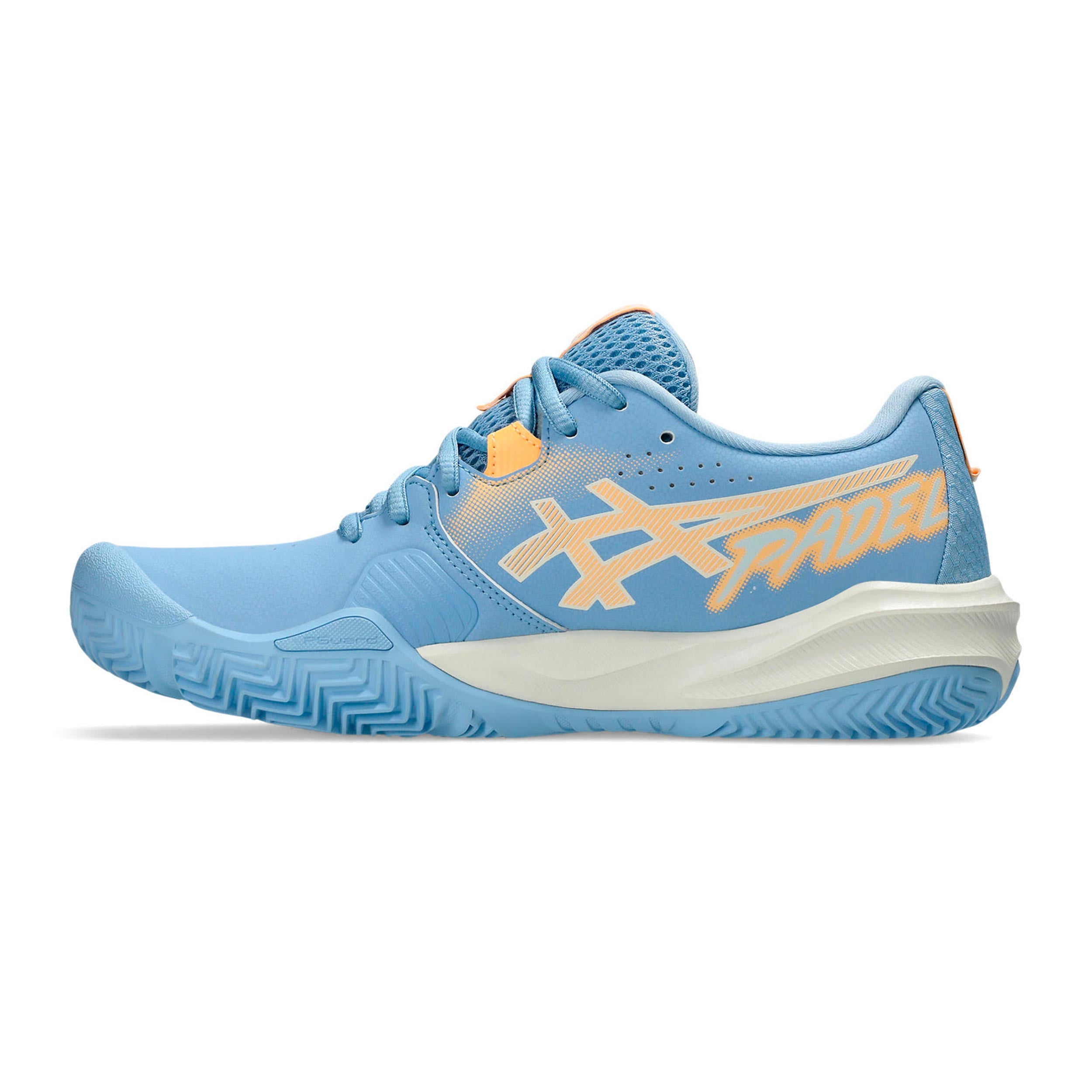 Gel-Challenger 15 Padel schoen Dames - lichtblauw, abrikoos